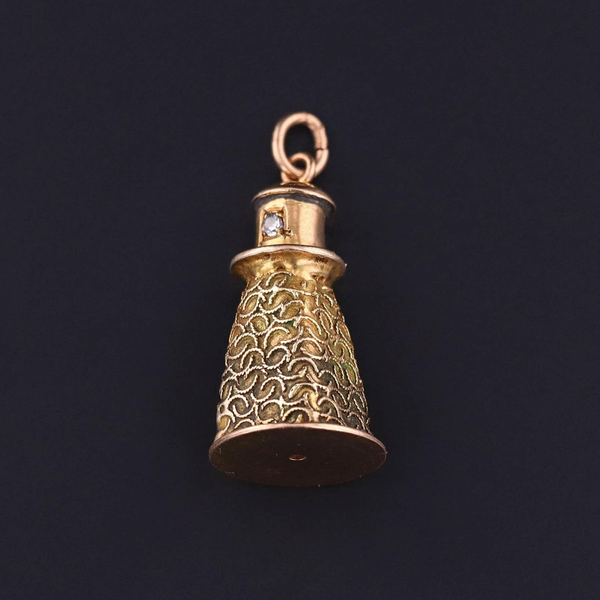 Antique Lighthouse Charm of 14k Gold - Trademark Antiques