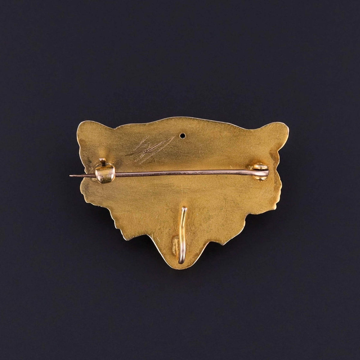 Antique Lion Brooch of 10k Gold - Trademark Antiques