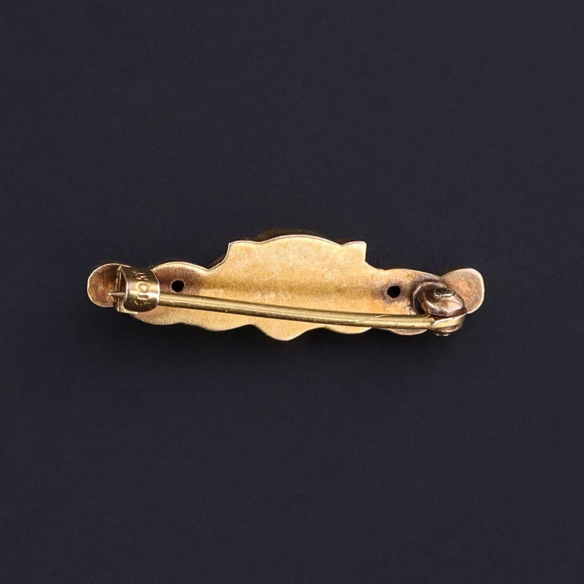 Antique Lion Lace Pin of 10k Gold - Trademark Antiques