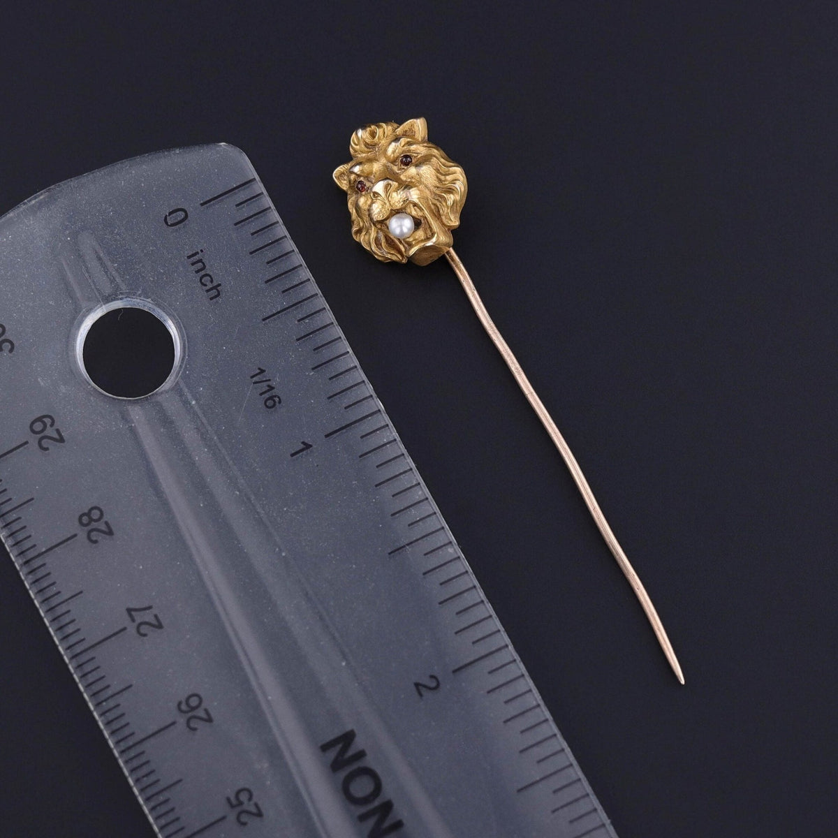 Antique Lion Stickpin of 10k Gold - Trademark Antiques