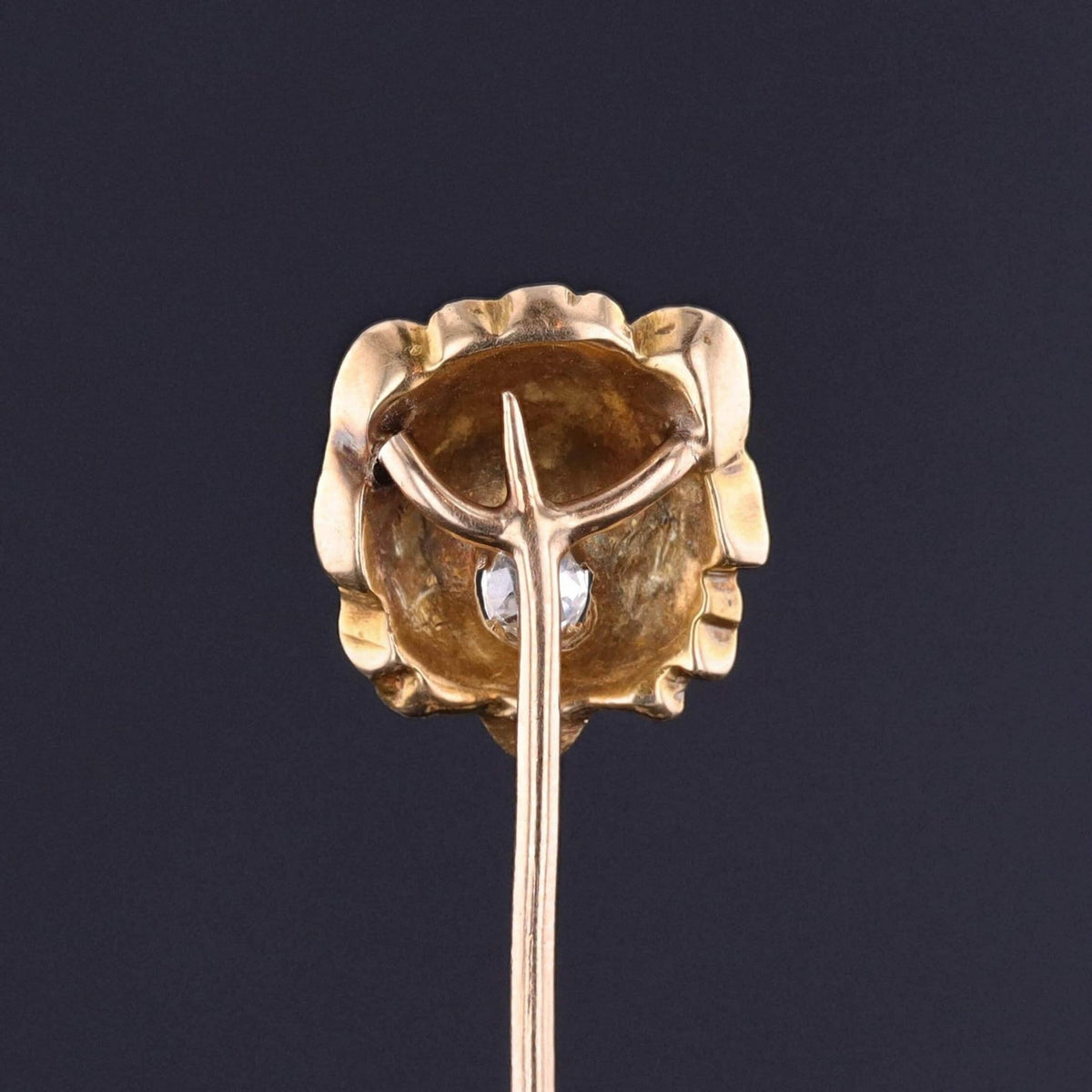 Antique Lion Stickpin of 14k Gold - Trademark Antiques