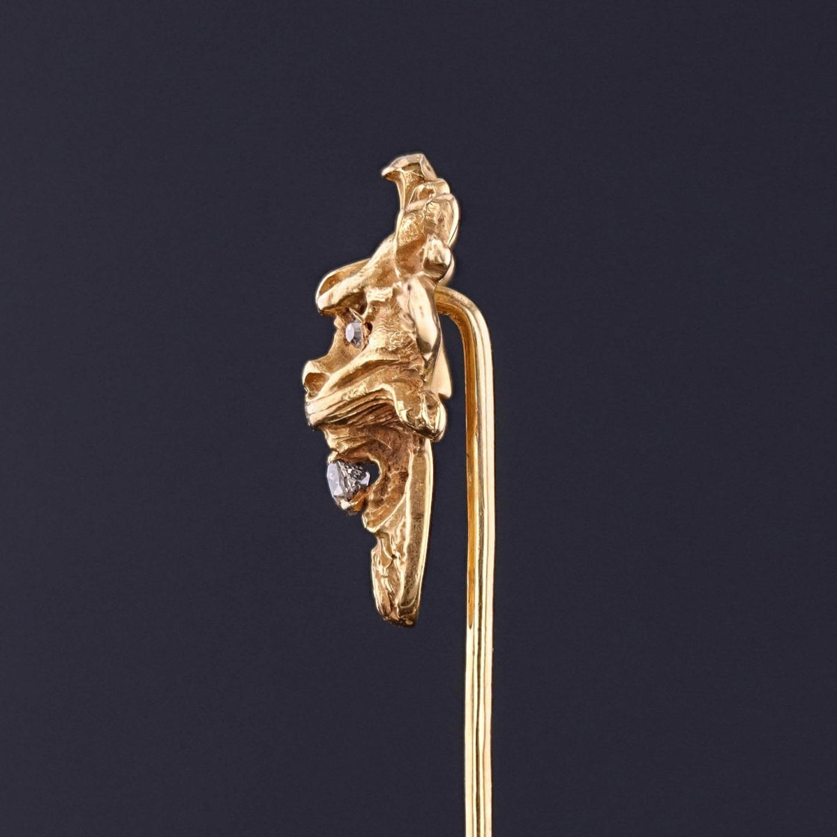 Antique Lion Stickpin of 14k Gold - Trademark Antiques