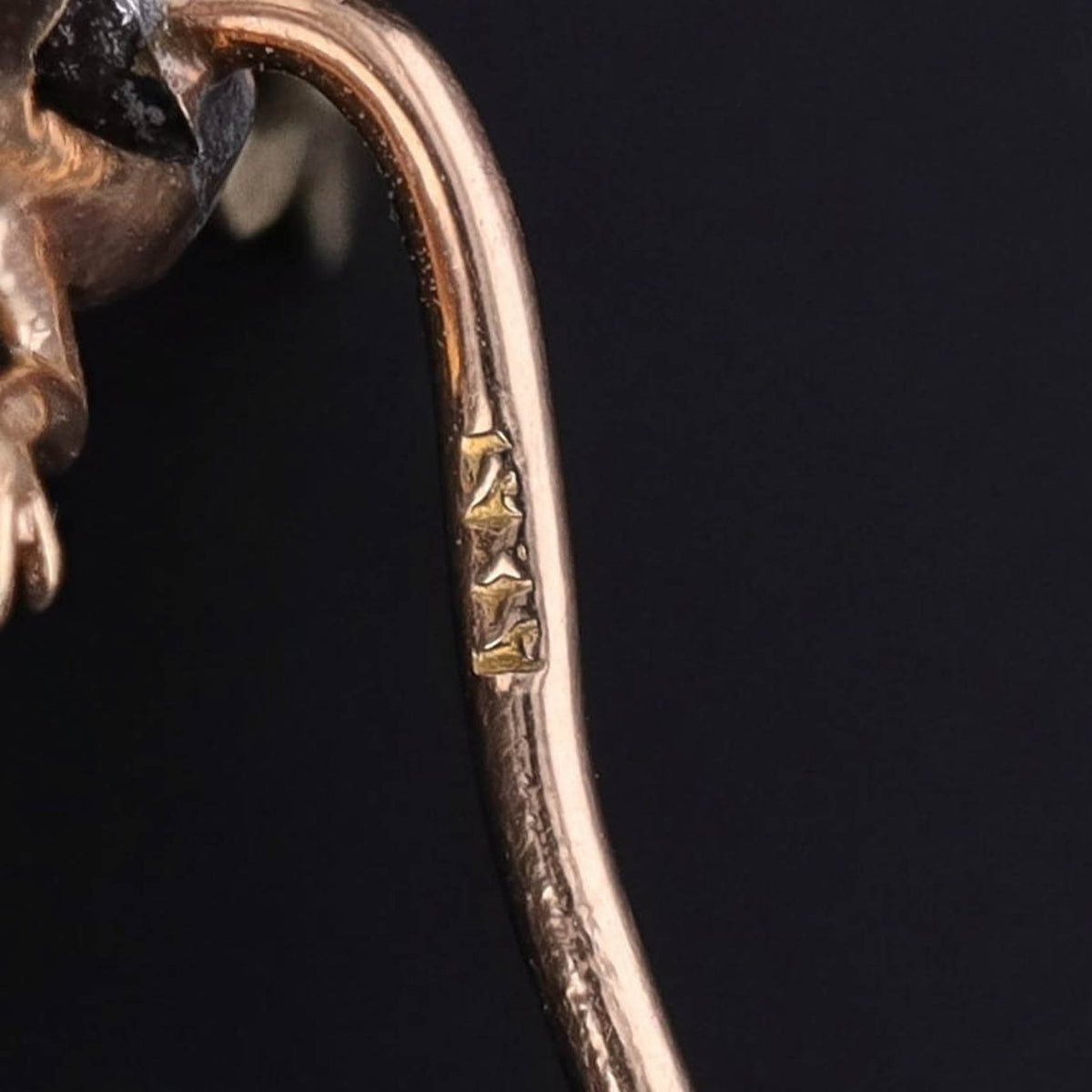 Antique Lizard Stickpin of 14k Gold - Trademark Antiques