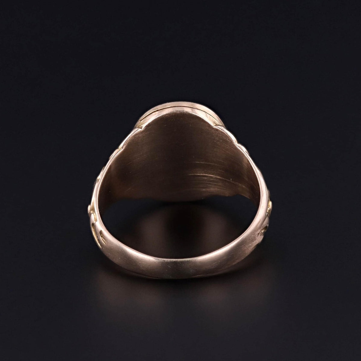 Antique Locket Ring of 10k Gold - Trademark Antiques