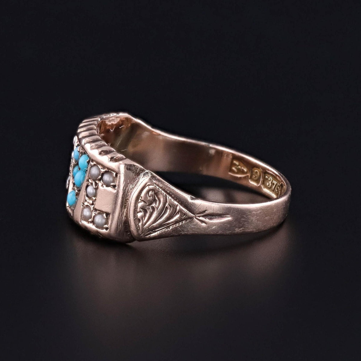 Antique LOVE Ring of 9ct Gold - Trademark Antiques