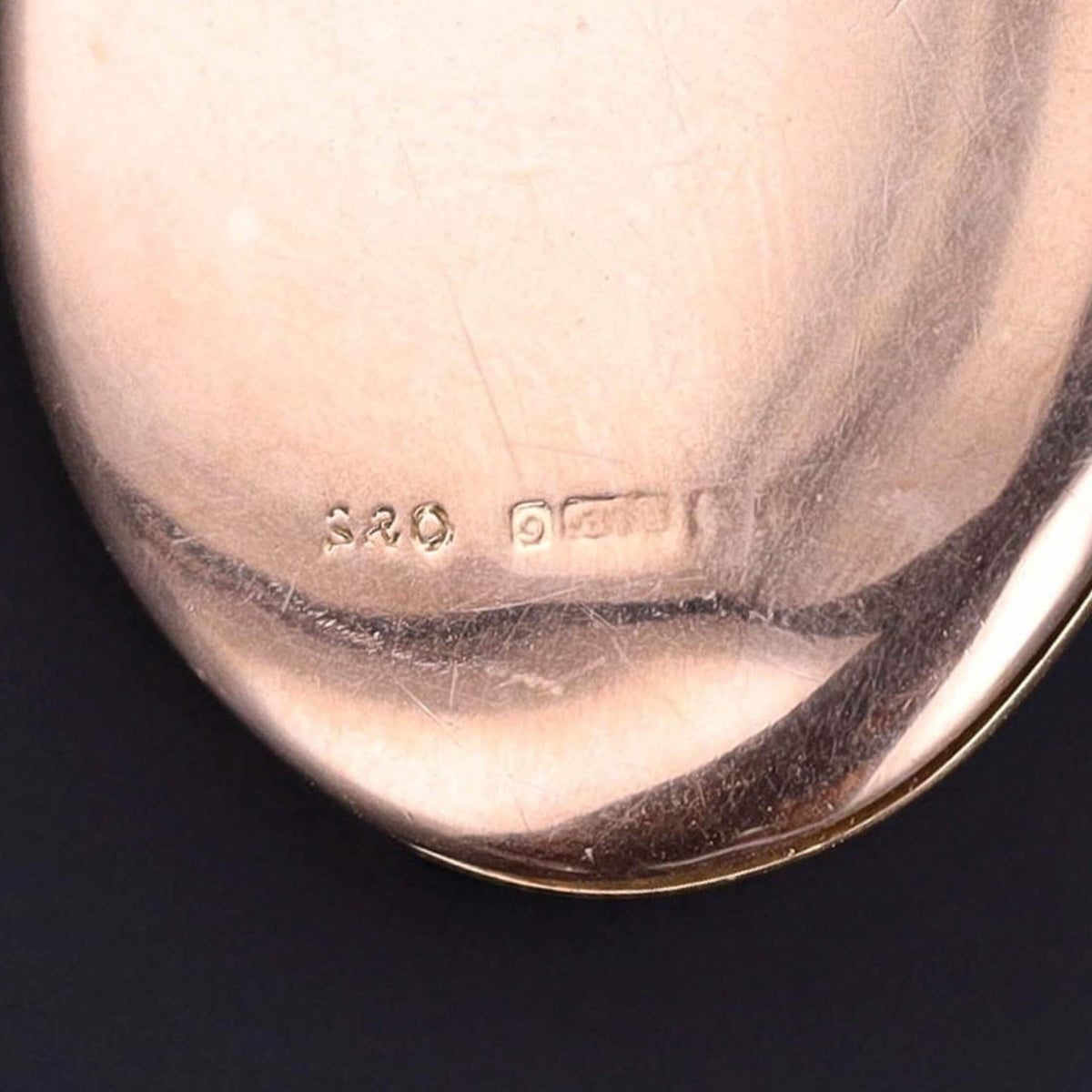 Antique Man in Moon Moonstone Locket of 9k and 10k Gold - Trademark Antiques