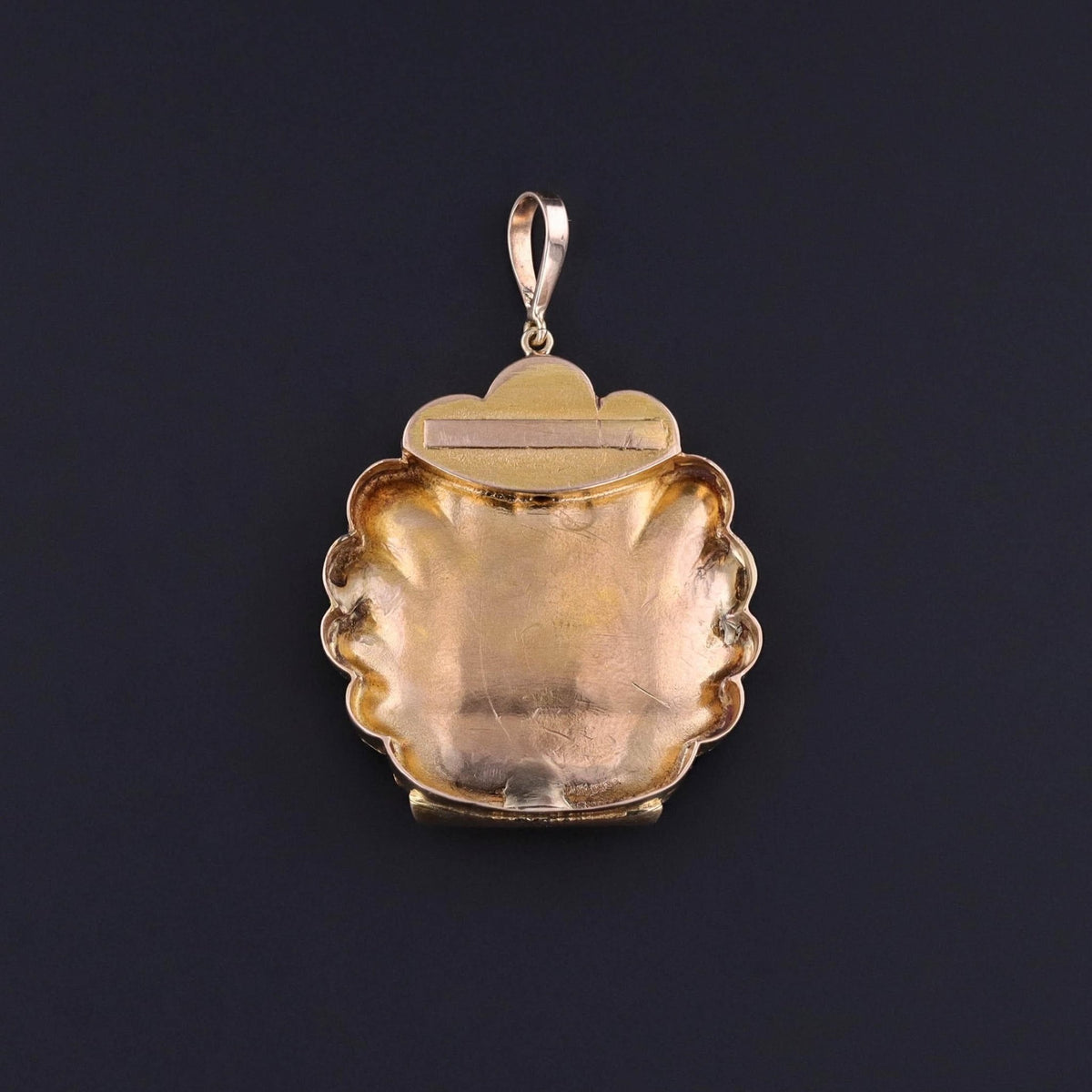 Antique Marsh Bird Pendant of 14k Gold - Trademark Antiques