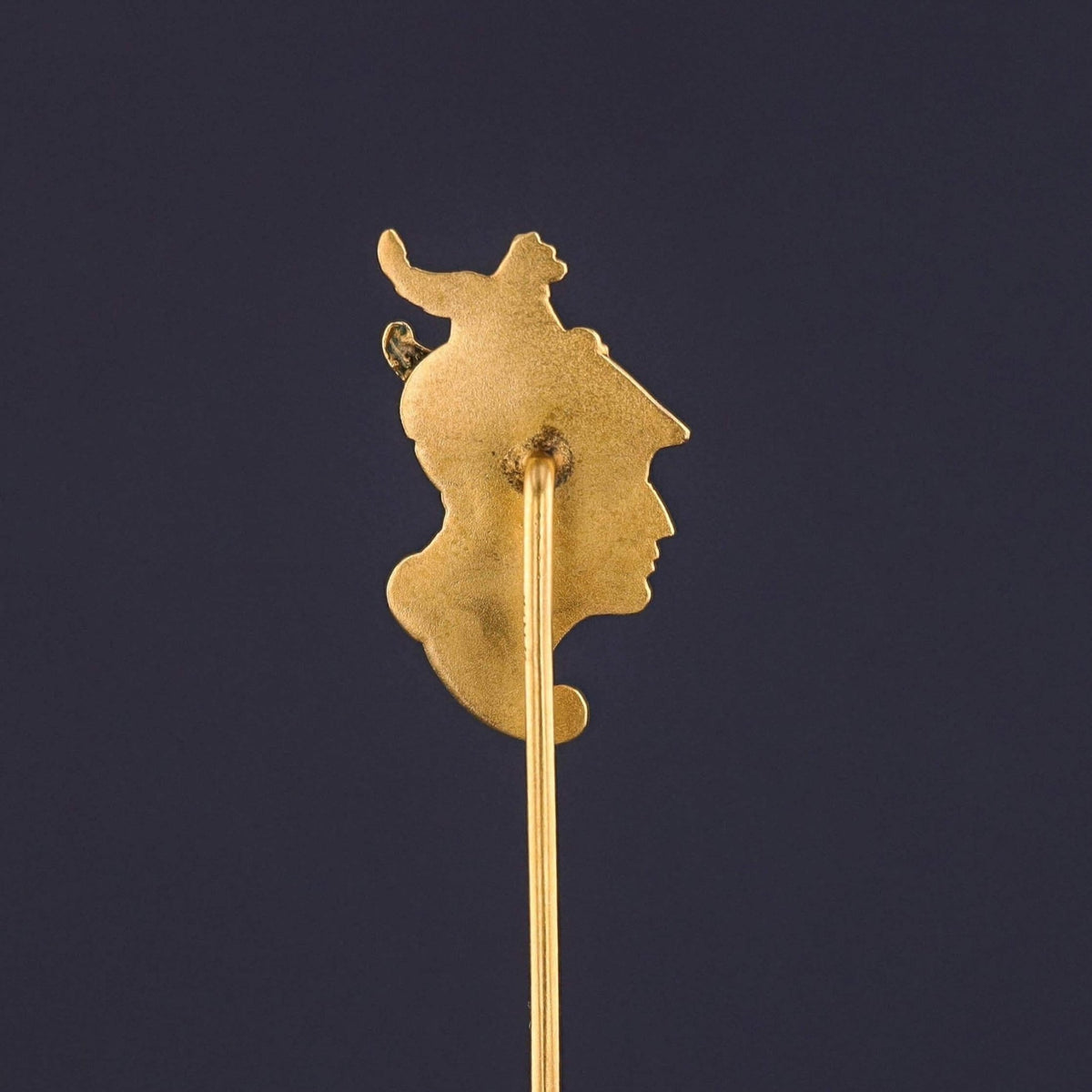 Antique Mercury or Hermes Stickpin of 10k Gold - Trademark Antiques