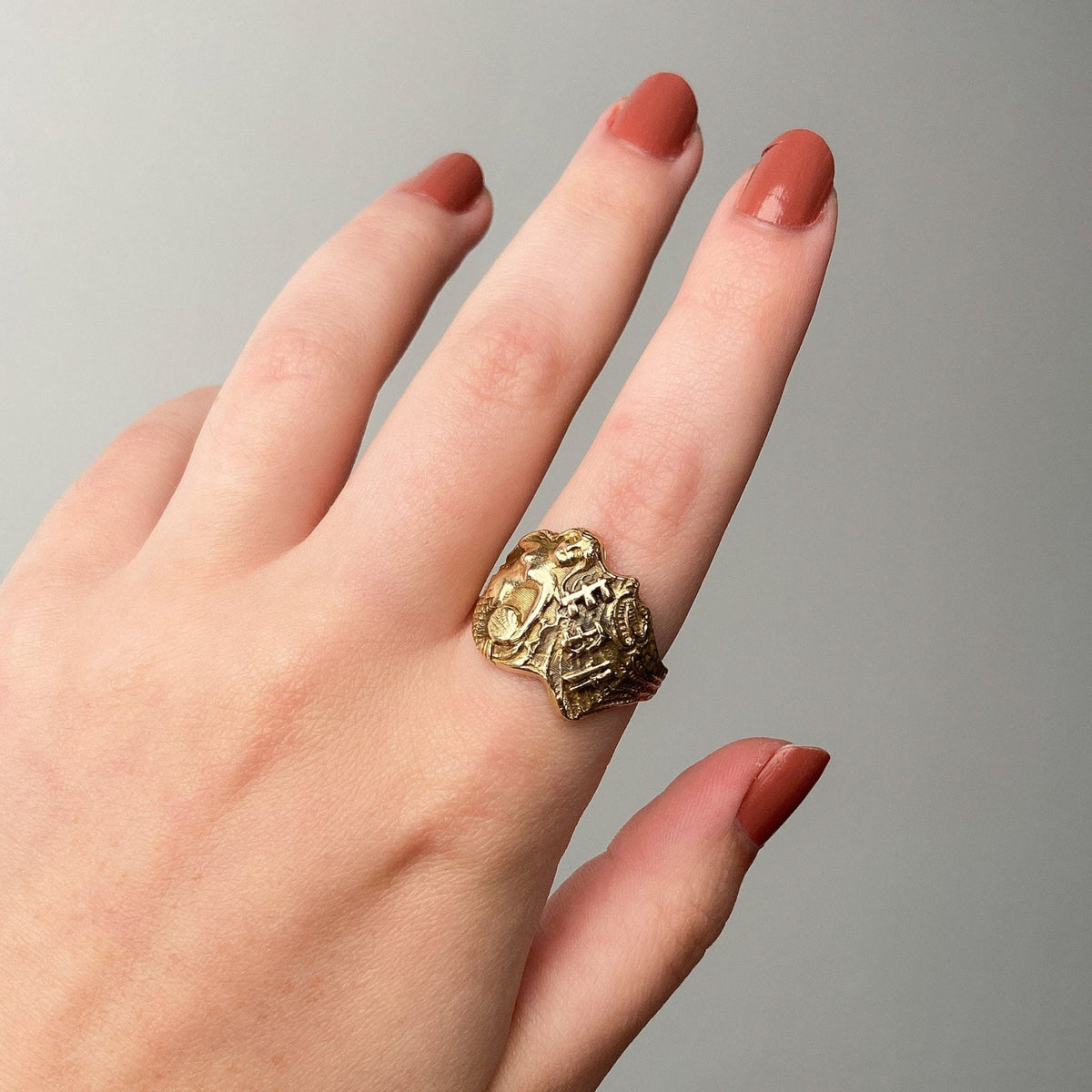 Antique Mermaid Ring of 14k Gold - Trademark Antiques