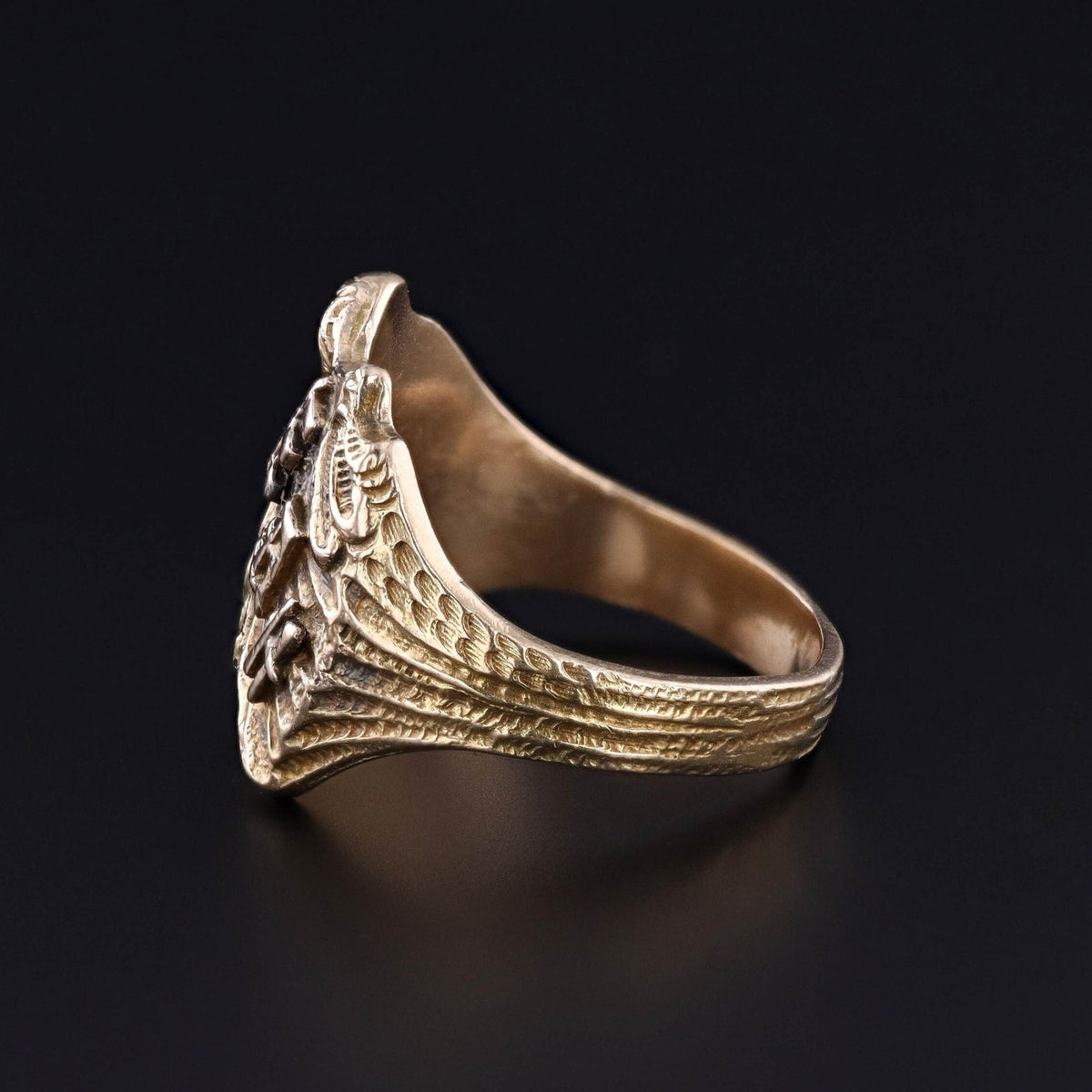 Antique Mermaid Ring of 14k Gold - Trademark Antiques