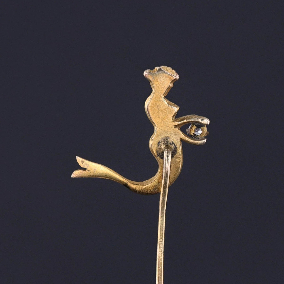 Antique Mermaid Stickpin of 10k Gold - Trademark Antiques