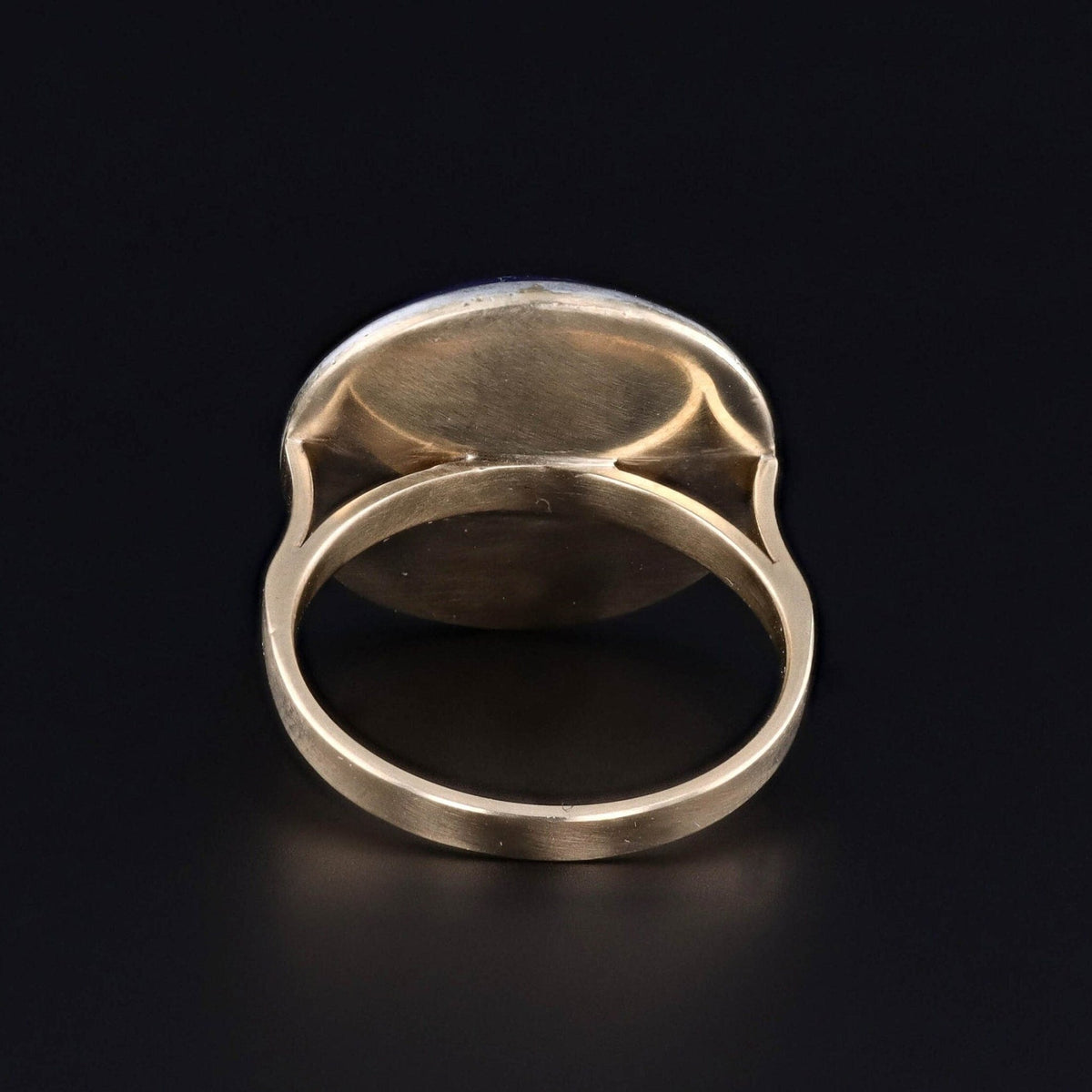 Antique Micromosaic Bird Conversion Ring of 14k Gold - Trademark Antiques