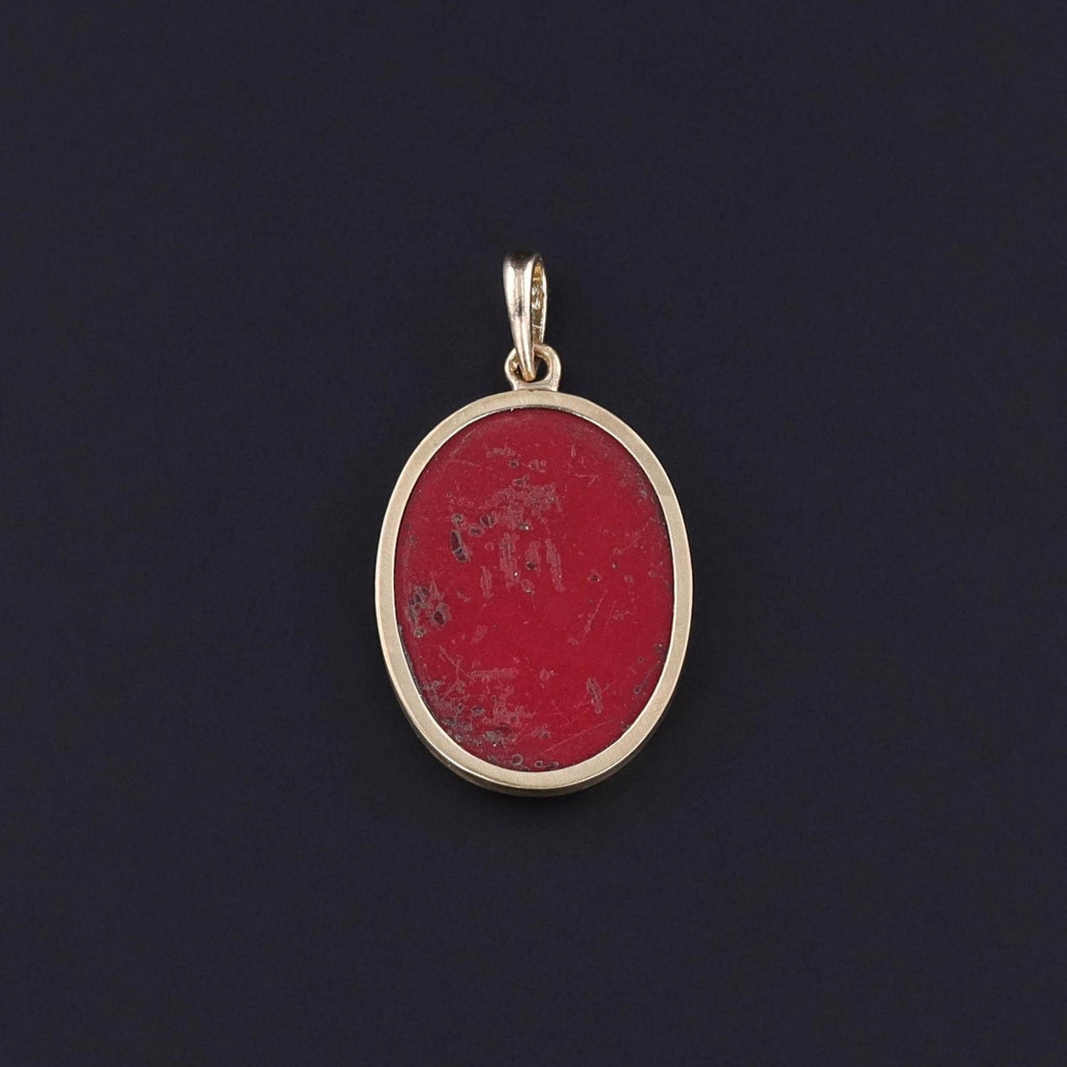 Antique Micromosaic Bird Pendant of 14k Gold - Trademark Antiques