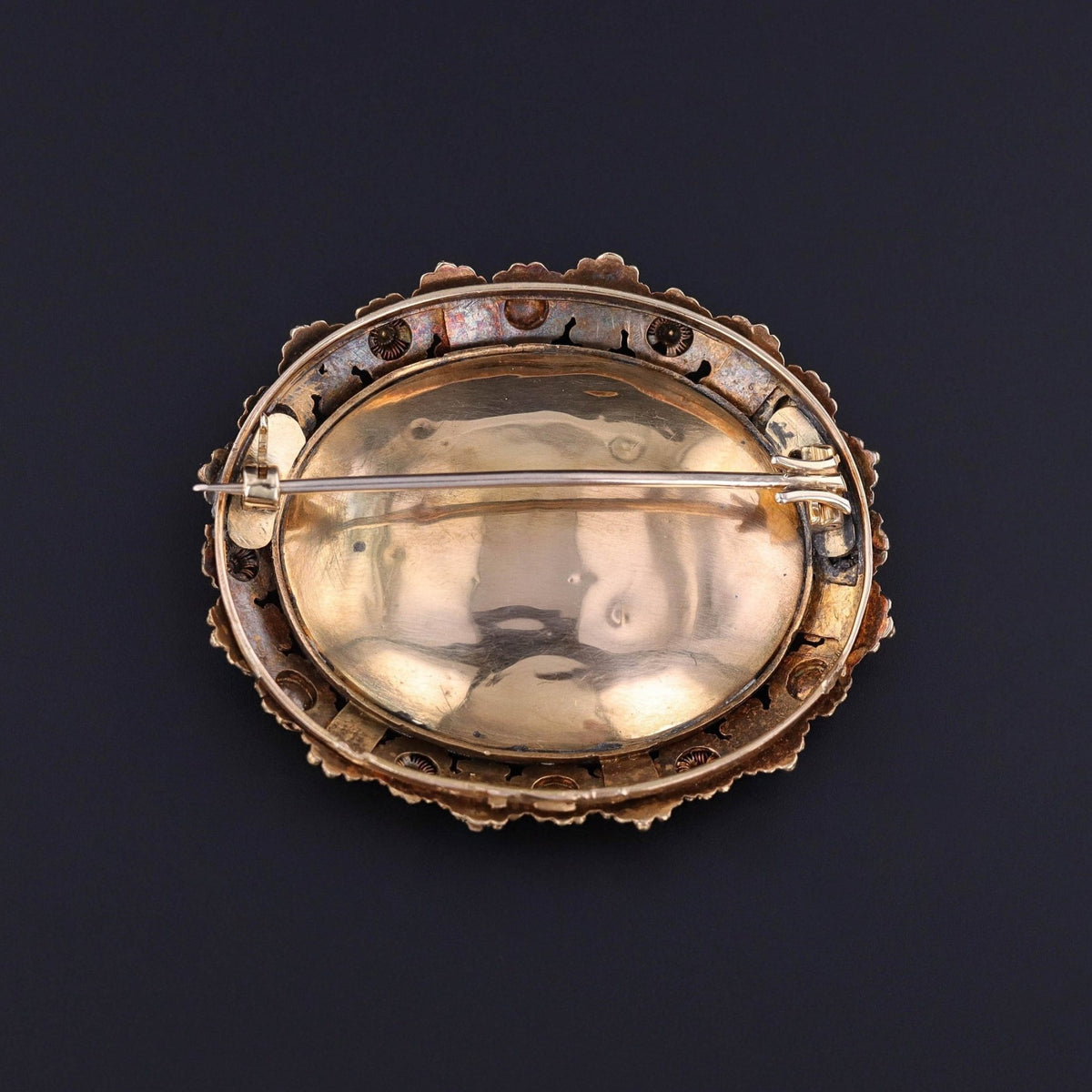 Antique Micromosaic Brooch of 18k Gold - Trademark Antiques