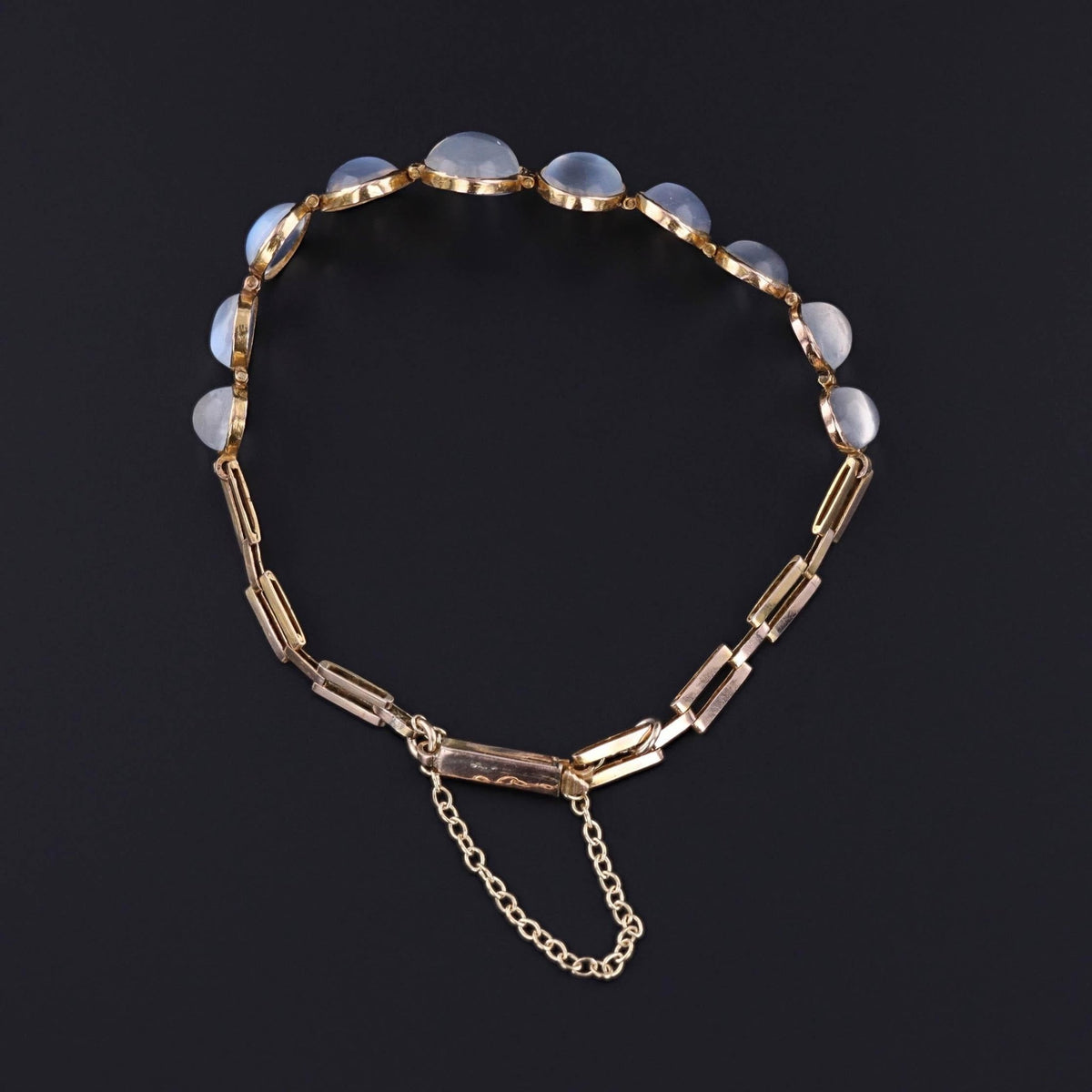Antique Moonstone Bracelet of 9ct Gold - Trademark Antiques