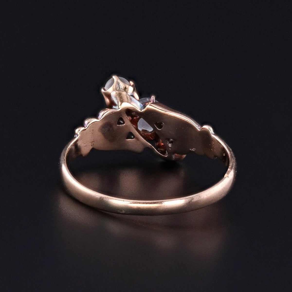 Antique Moonstone Orb Ring of 10k Gold - Trademark Antiques