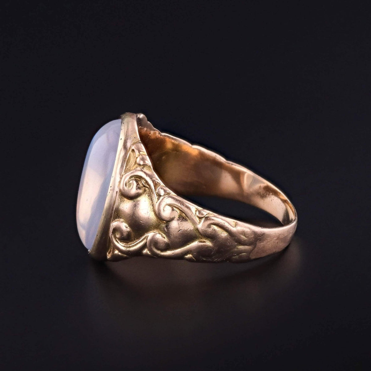 Antique Moonstone Ring of 10k Gold - Trademark Antiques
