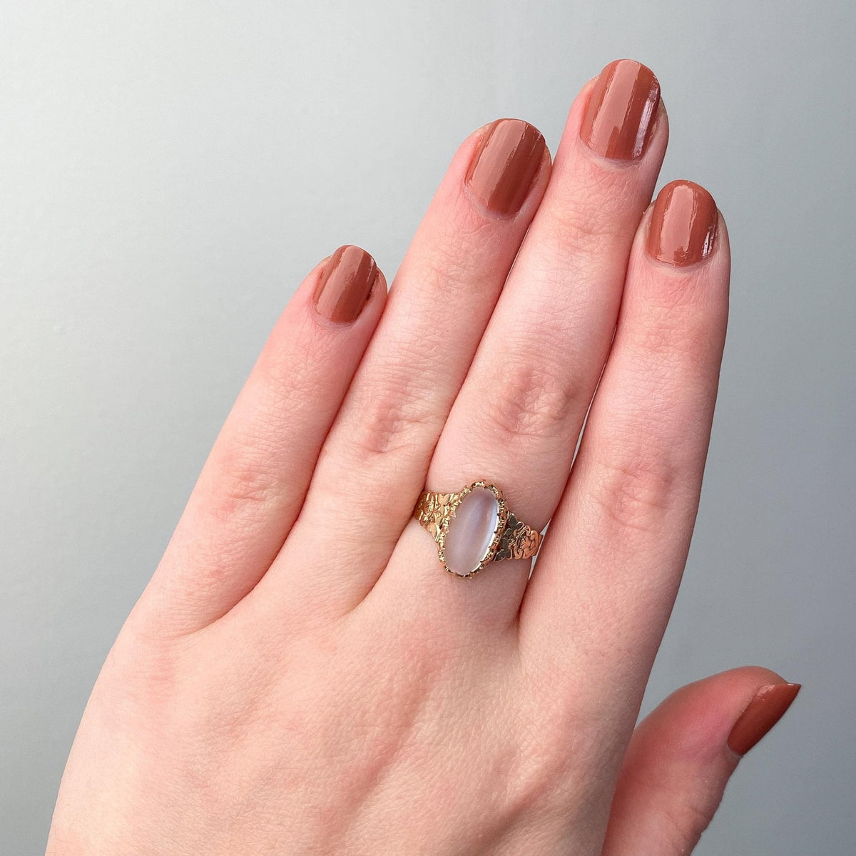 Antique Moonstone Ring of 10k Gold - Trademark Antiques