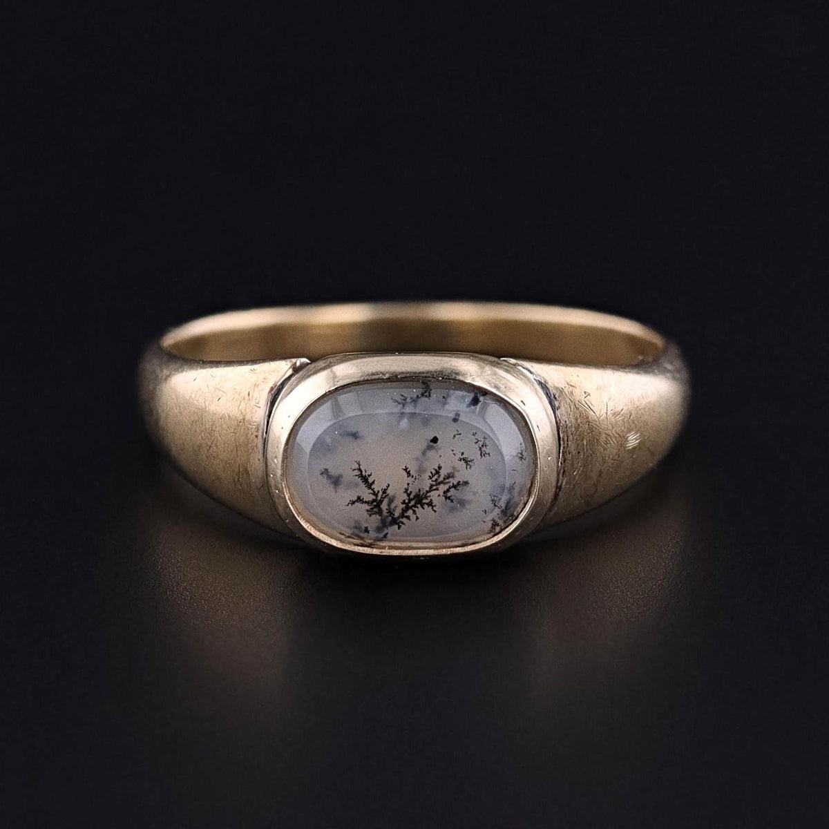 Antique Mourning Ring of 14k Gold - Trademark Antiques