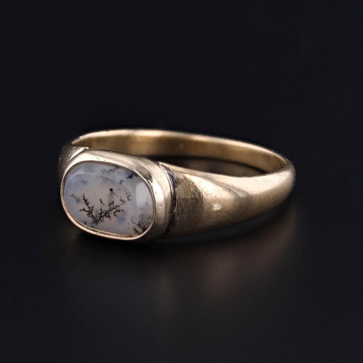 Antique Mourning Ring of 14k Gold - Trademark Antiques