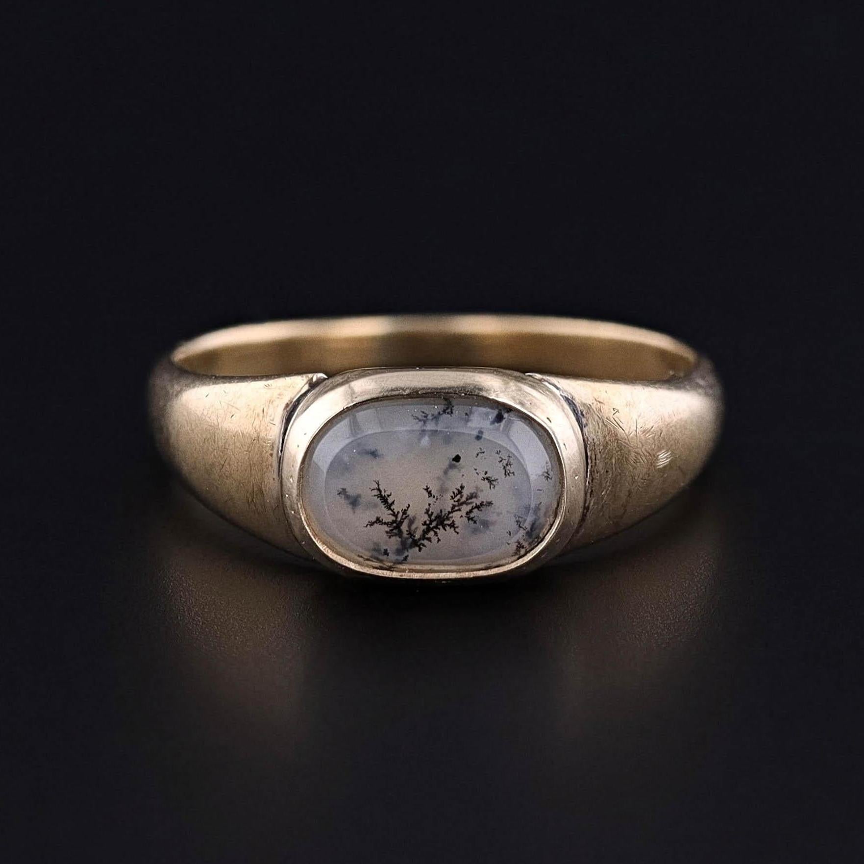 Antique Mourning Ring of 14k Gold - Trademark Antiques