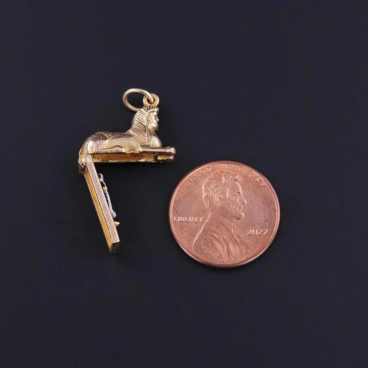 Antique Moveable Sphinx Charm of 9ct Gold - Trademark Antiques