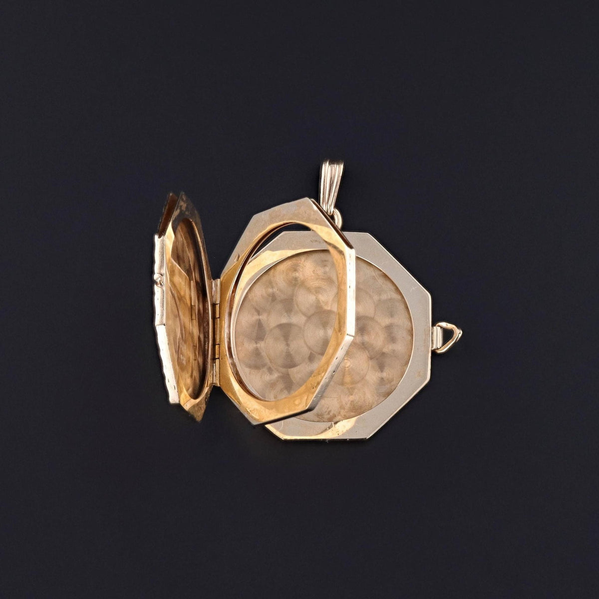Antique Octagonal Locket of 14k Gold - Trademark Antiques
