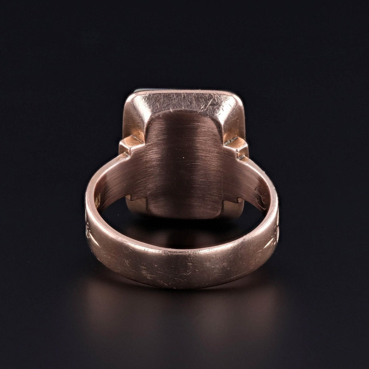 Antique Onyx Insect Ring of 10k Gold - Trademark Antiques