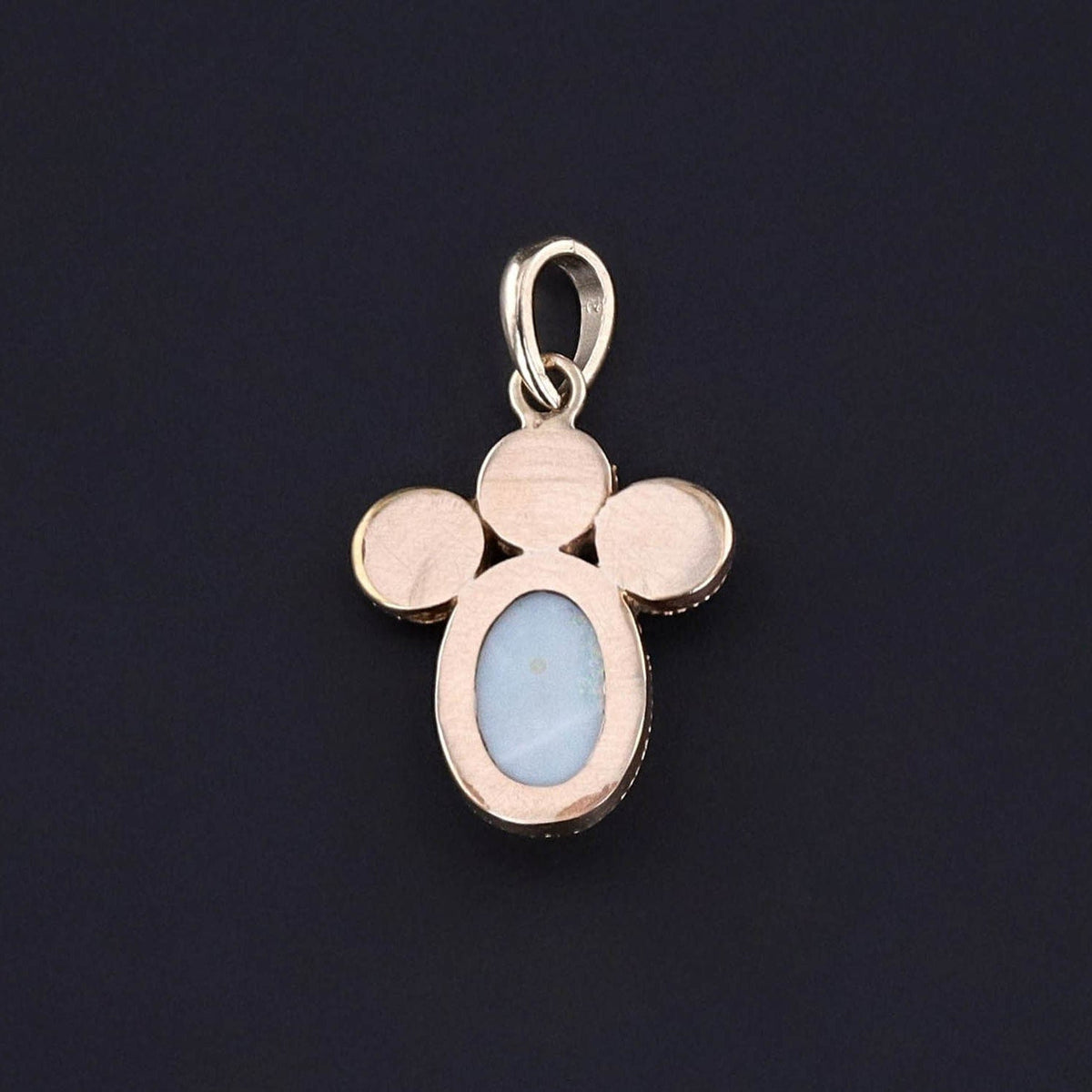Antique Opal Charm of 10k Gold - Trademark Antiques