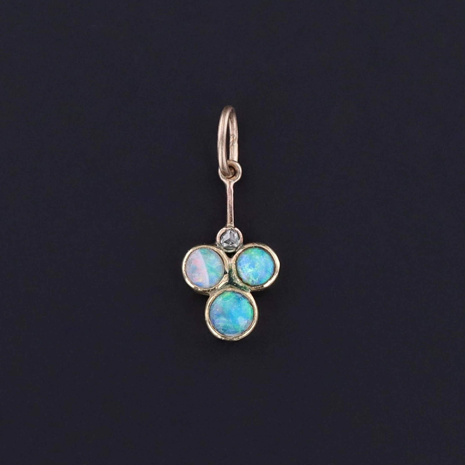 Antique Opal Charm of 14k Gold - Trademark Antiques