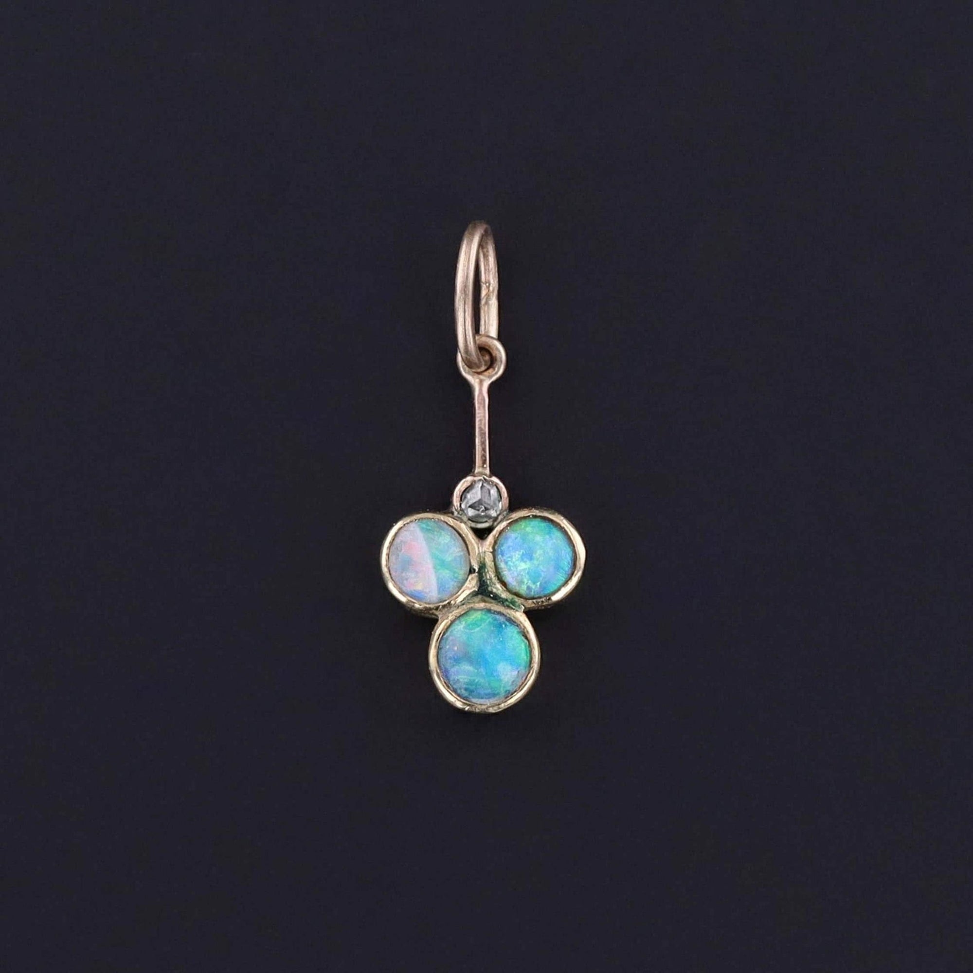 Antique Opal Charm of 14k Gold - Trademark Antiques