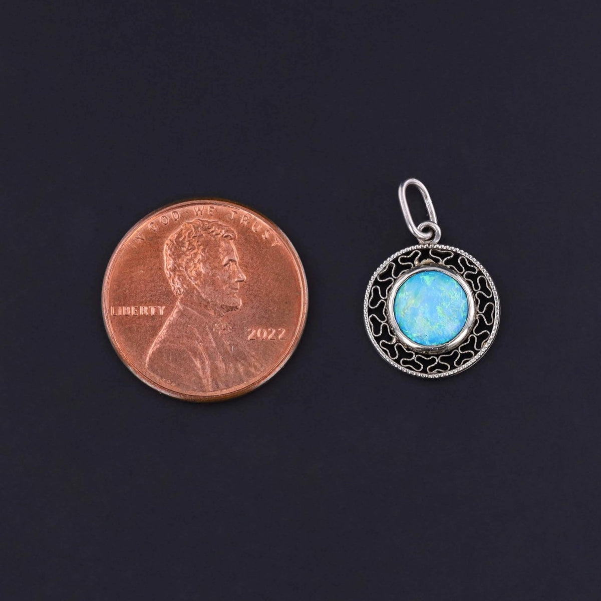 Antique Opal Charm of 18k Gold - Trademark Antiques