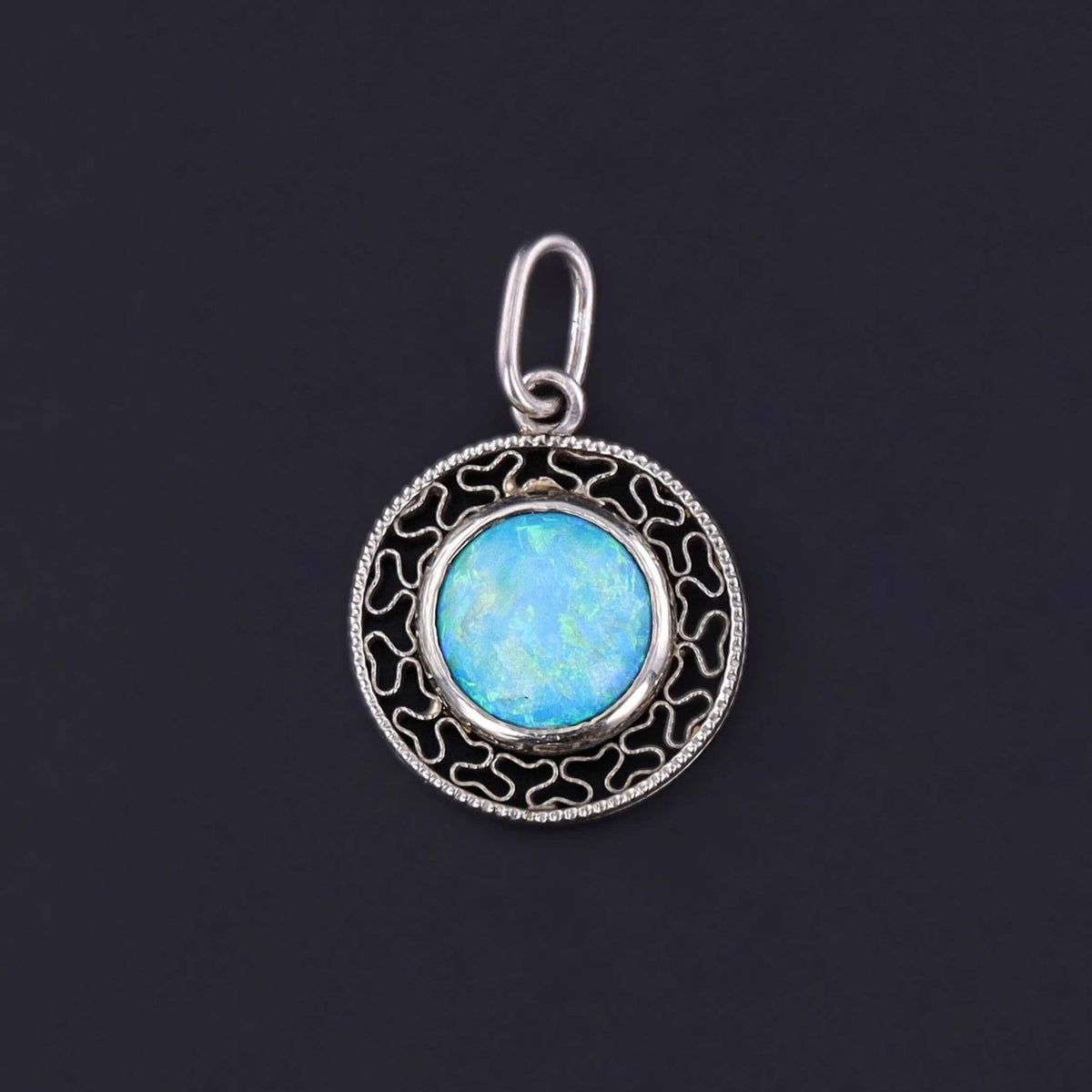 Antique Opal Charm of 18k Gold - Trademark Antiques