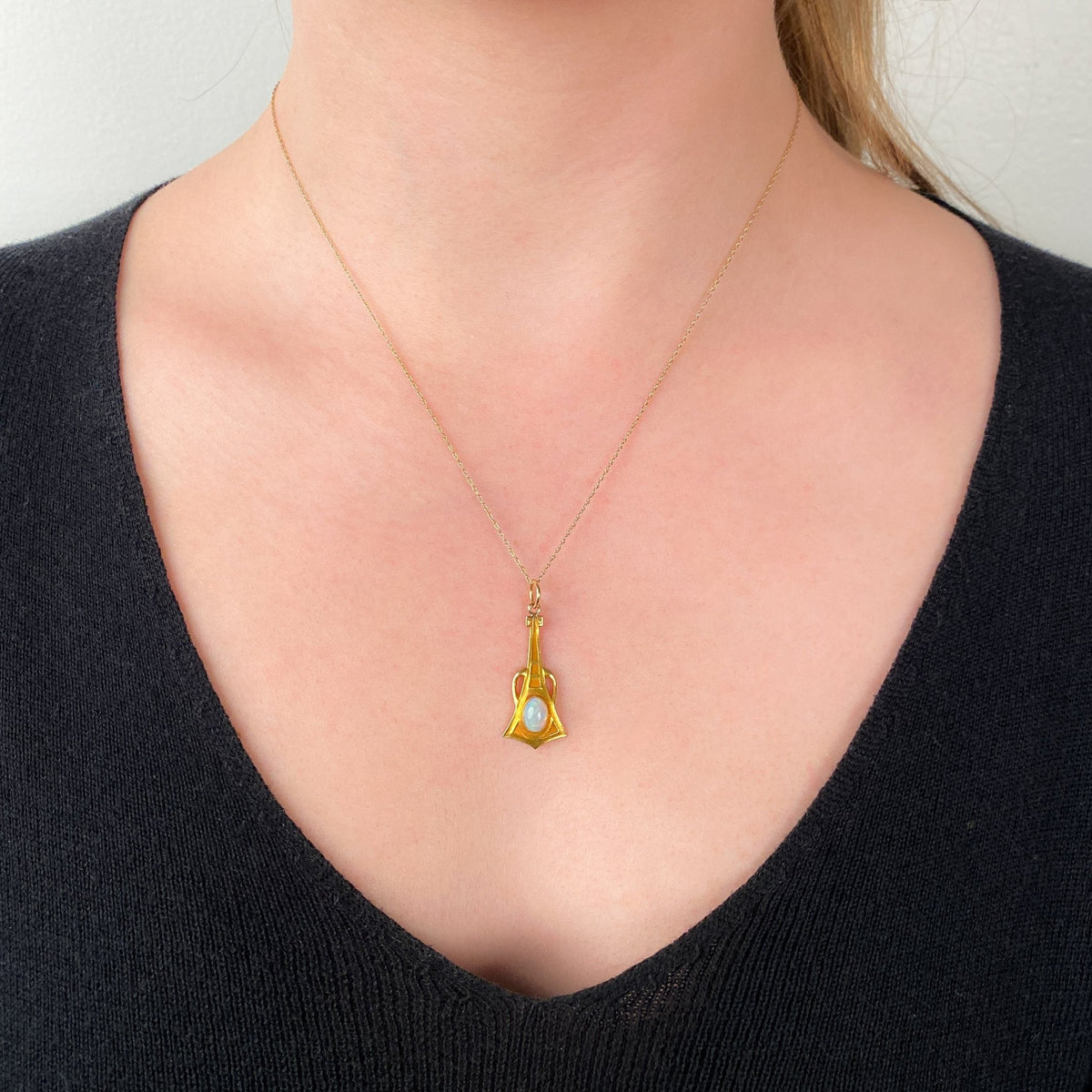 Antique Opal Conversion Pendant of 14k Gold - Trademark Antiques