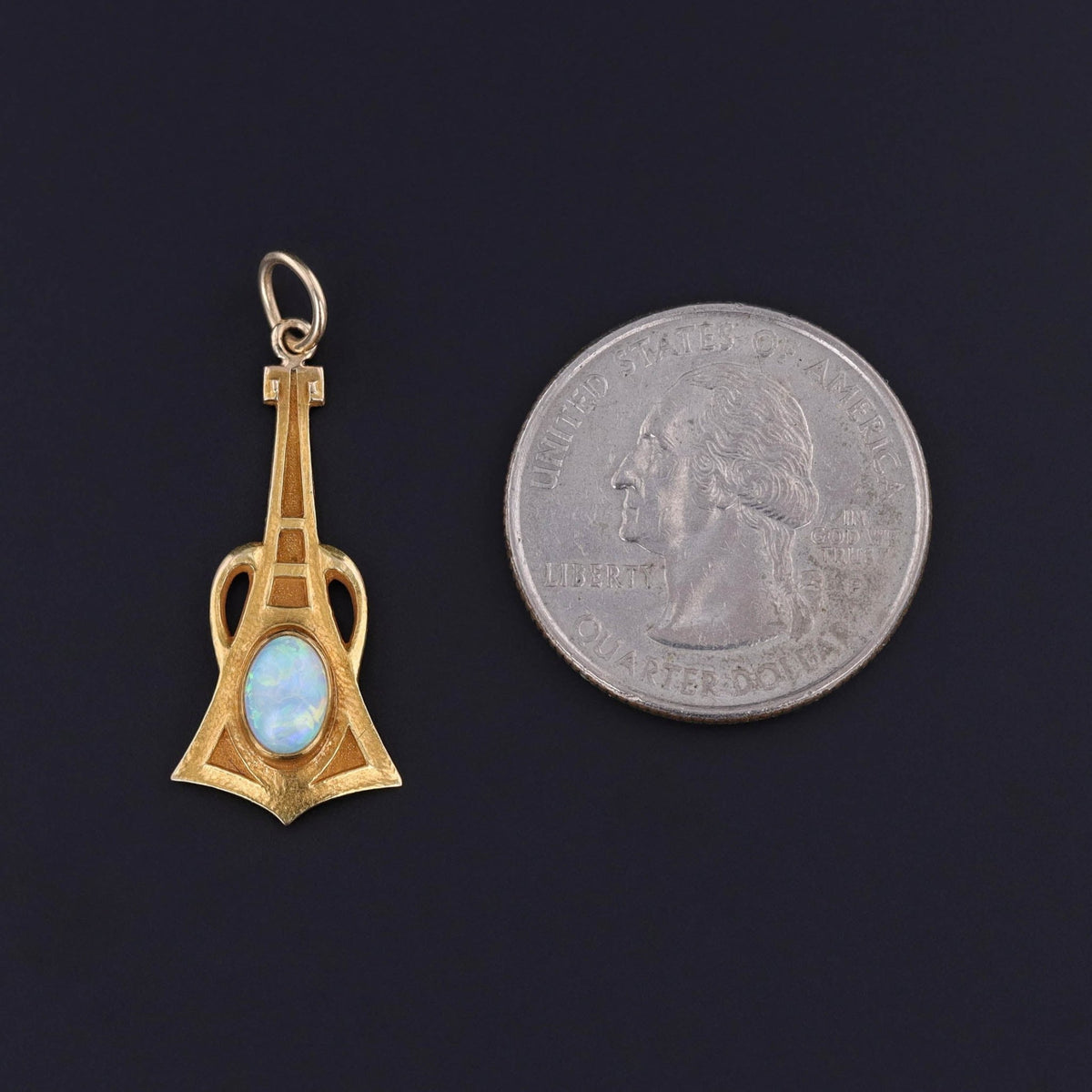 Antique Opal Conversion Pendant of 14k Gold - Trademark Antiques
