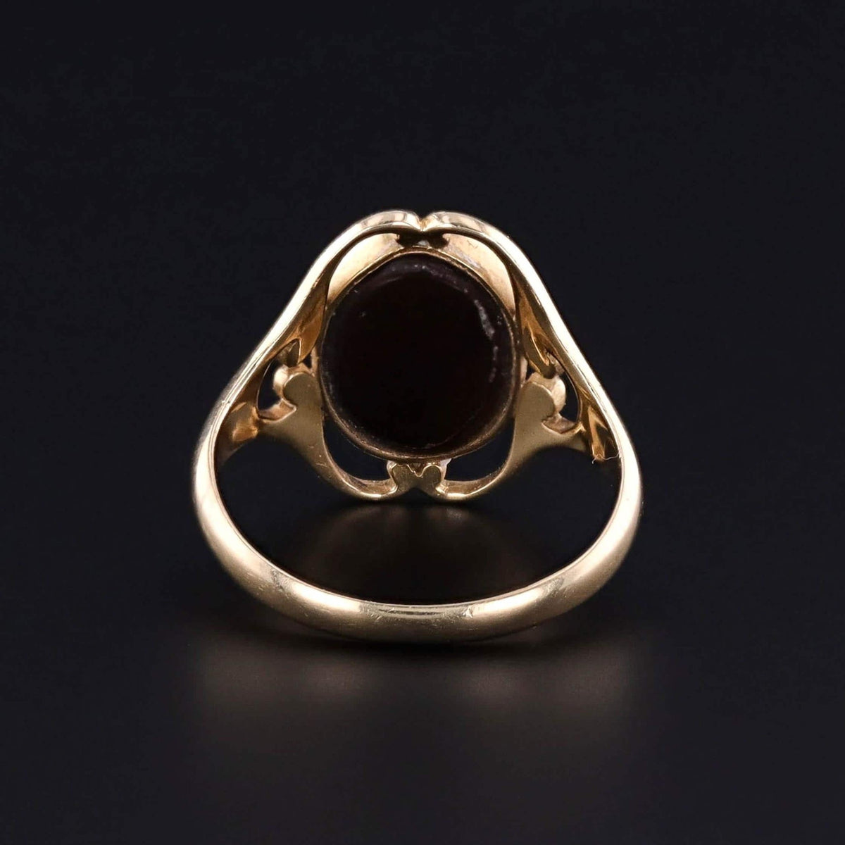 Antique Opal Doublet Ring of 18k Gold by Murrle Bennett - Trademark Antiques