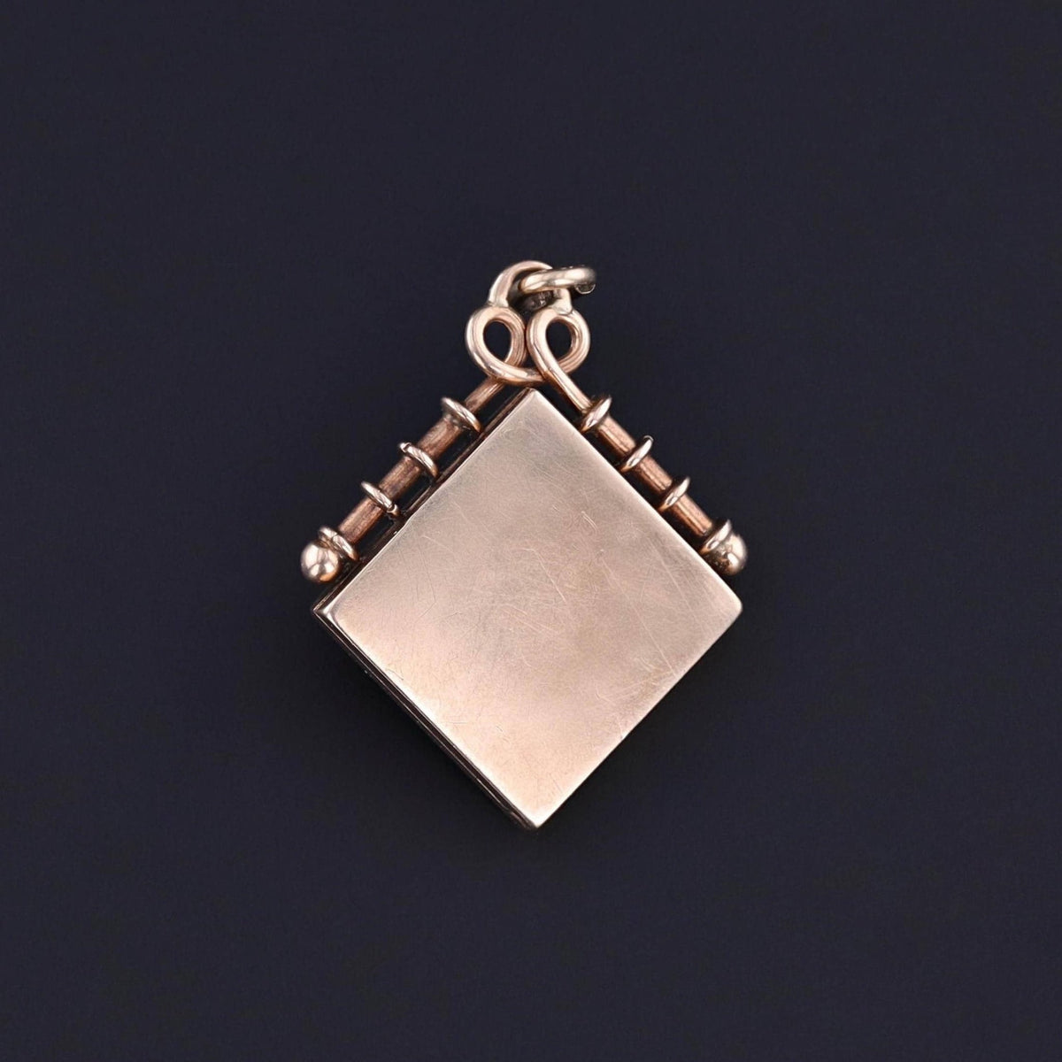 Antique Opal Flower Locket of 10k Gold - Trademark Antiques