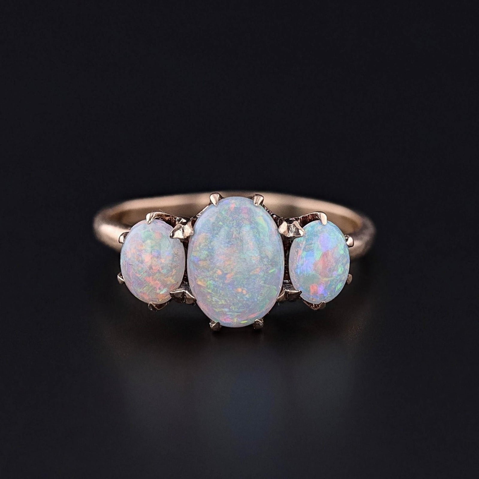 Antique Opal Ring of 10k Gold - Trademark Antiques