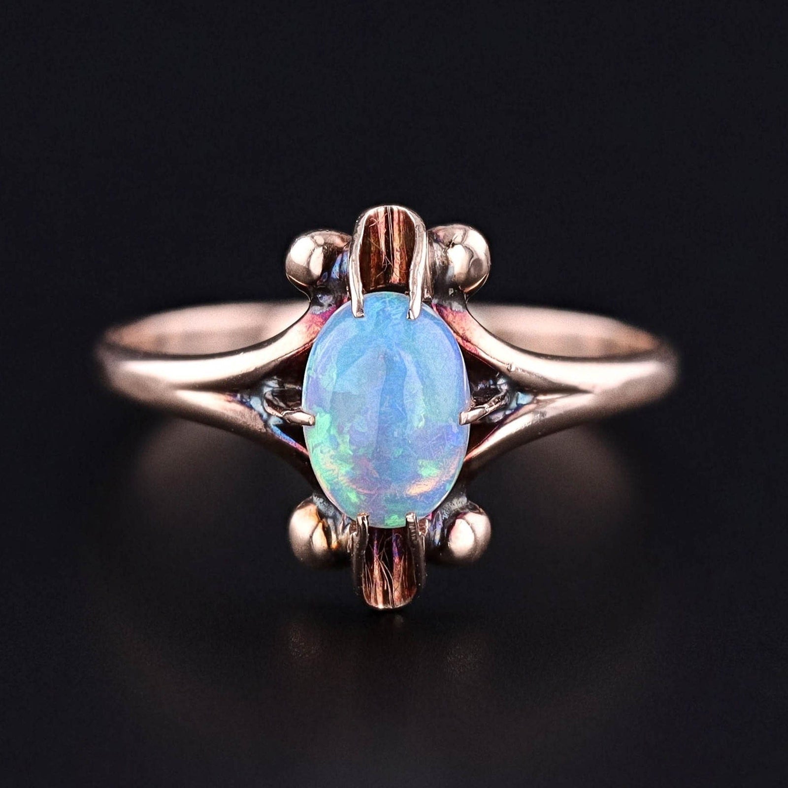 Antique Opal Ring of 10k Gold - Trademark Antiques