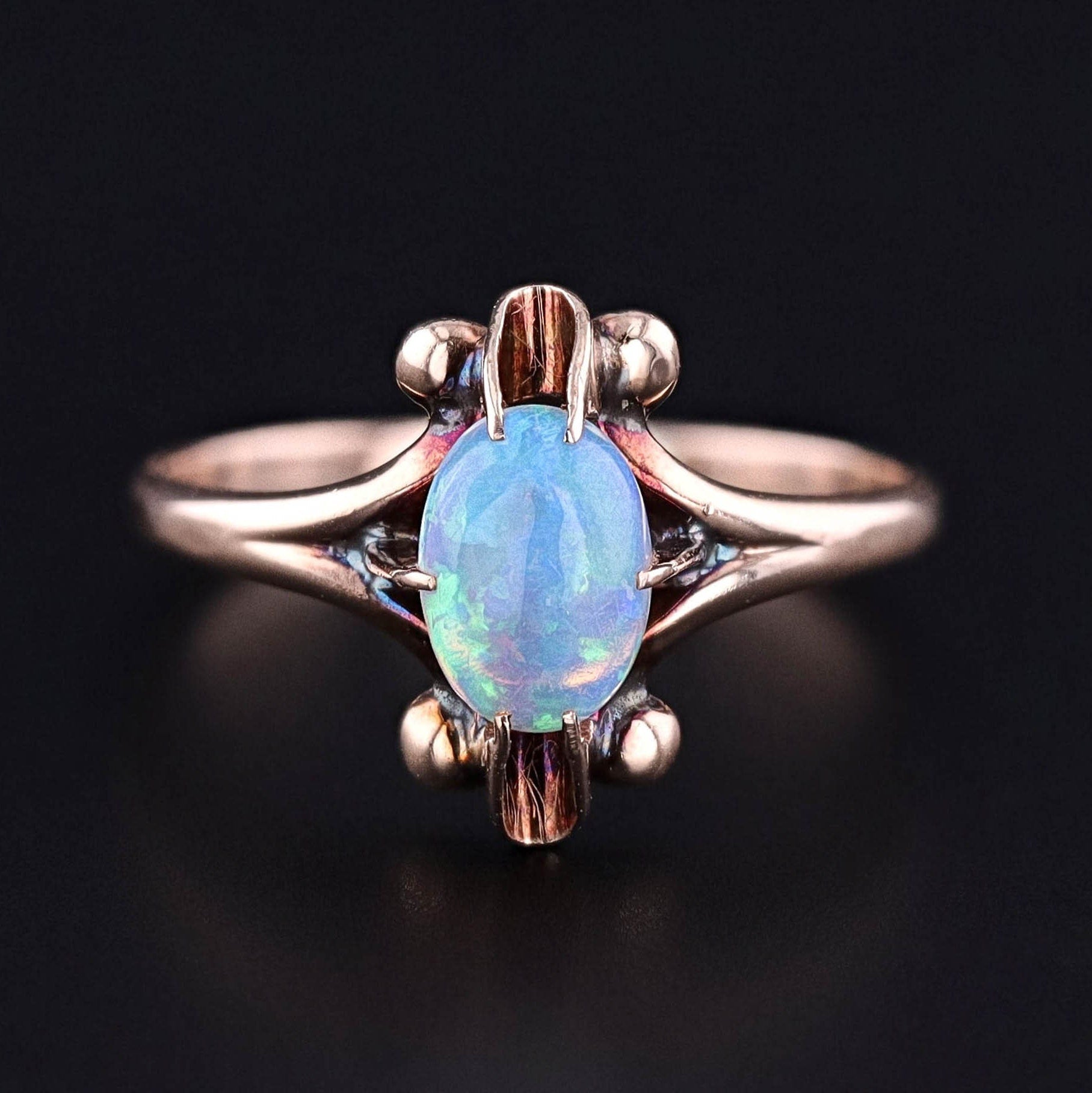 Antique Opal Ring of 10k Gold - Trademark Antiques