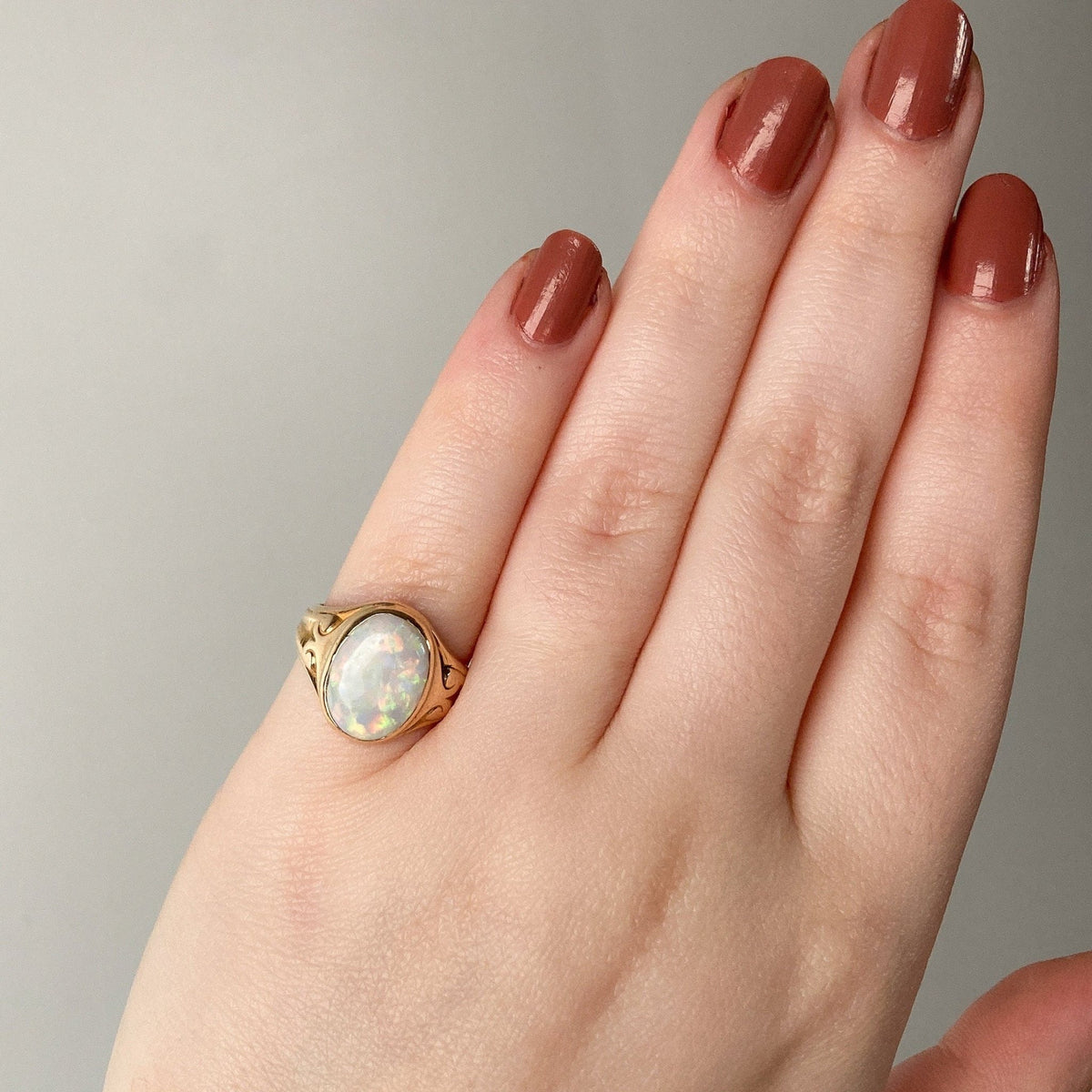 Antique Opal Ring of 14k Gold - Trademark Antiques