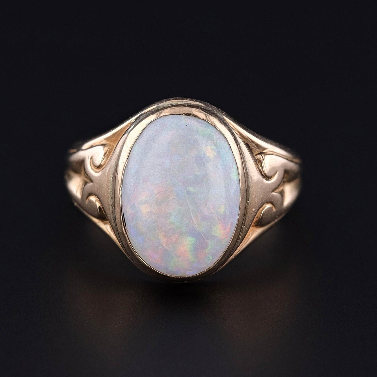 Antique Opal Ring of 14k Gold - Trademark Antiques