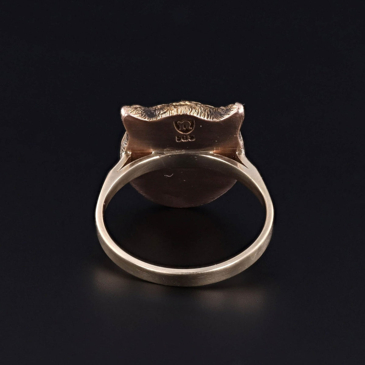 Antique Owl Ring of 14k Gold - Trademark Antiques