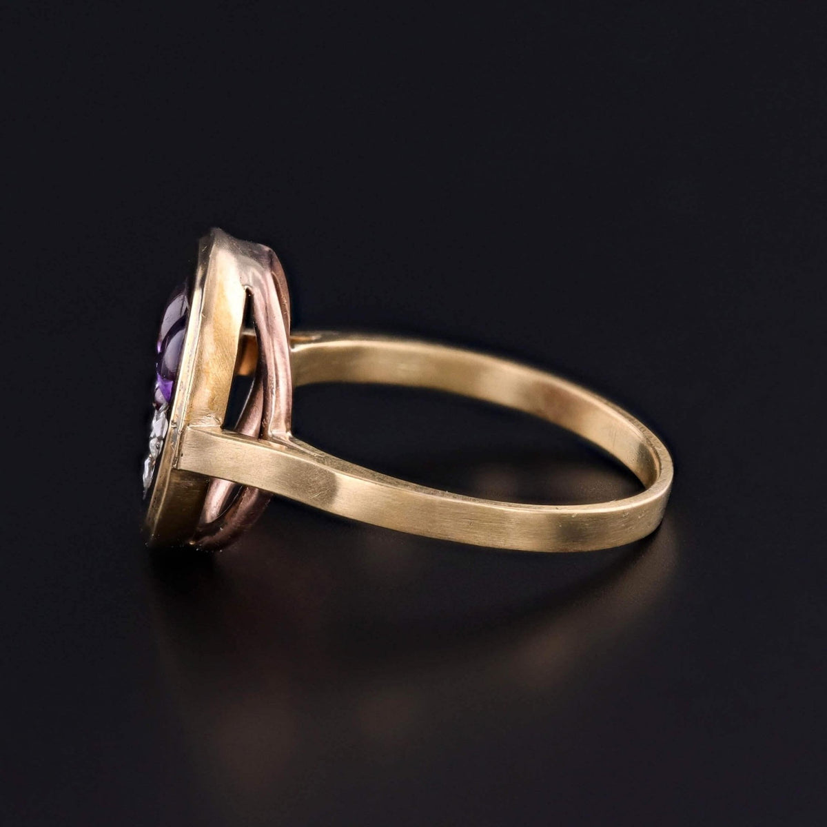 Antique Pansy Ring of 18k Gold - Trademark Antiques