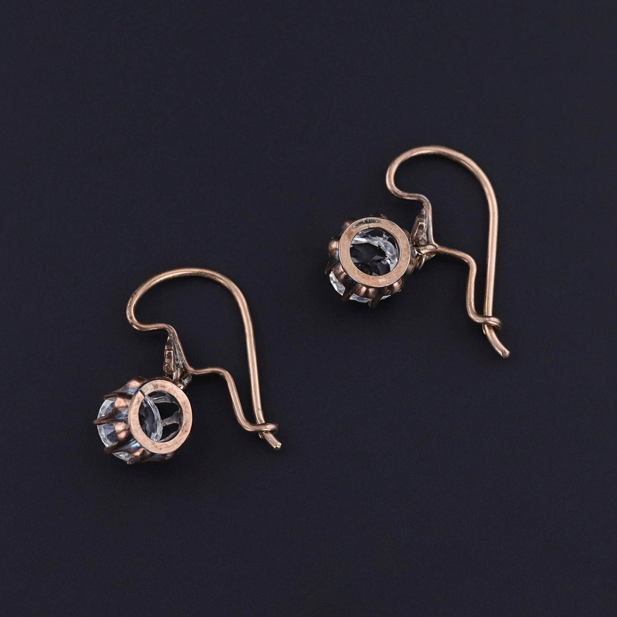 Antique Paste Earrings of 10k Gold - Trademark Antiques