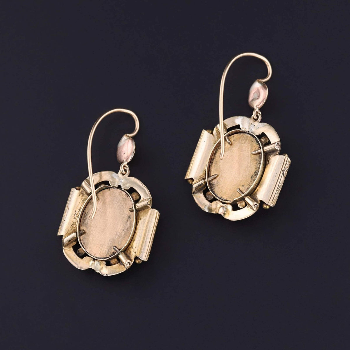 Antique Pearl Earrings of 12k Gold - Trademark Antiques