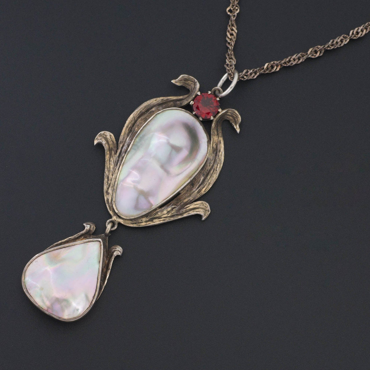 Antique Pearl Pendant of Silver - Trademark Antiques