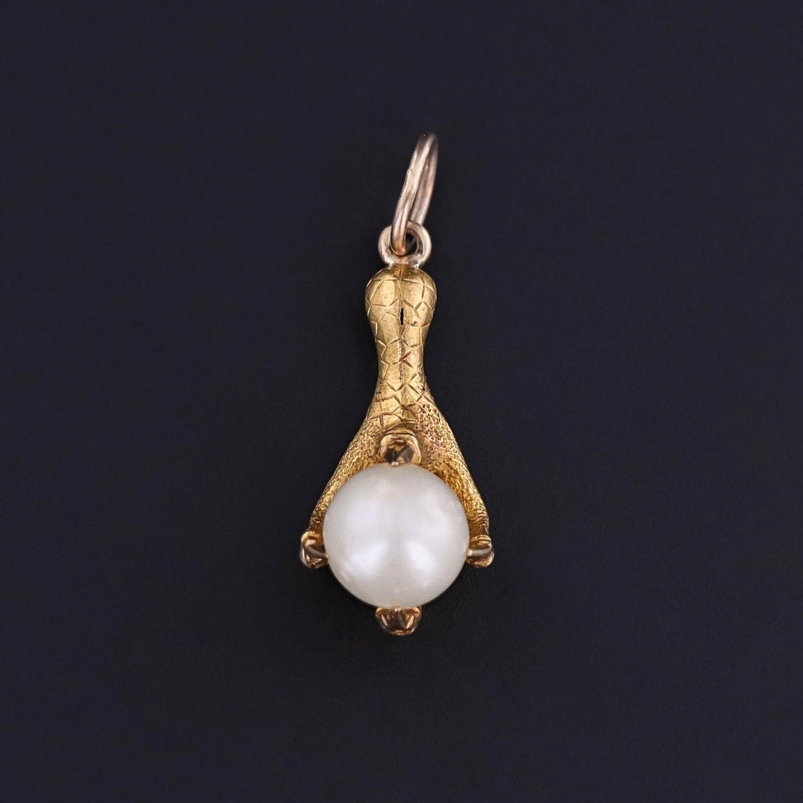Antique Pearl Talon Charm - Trademark Antiques