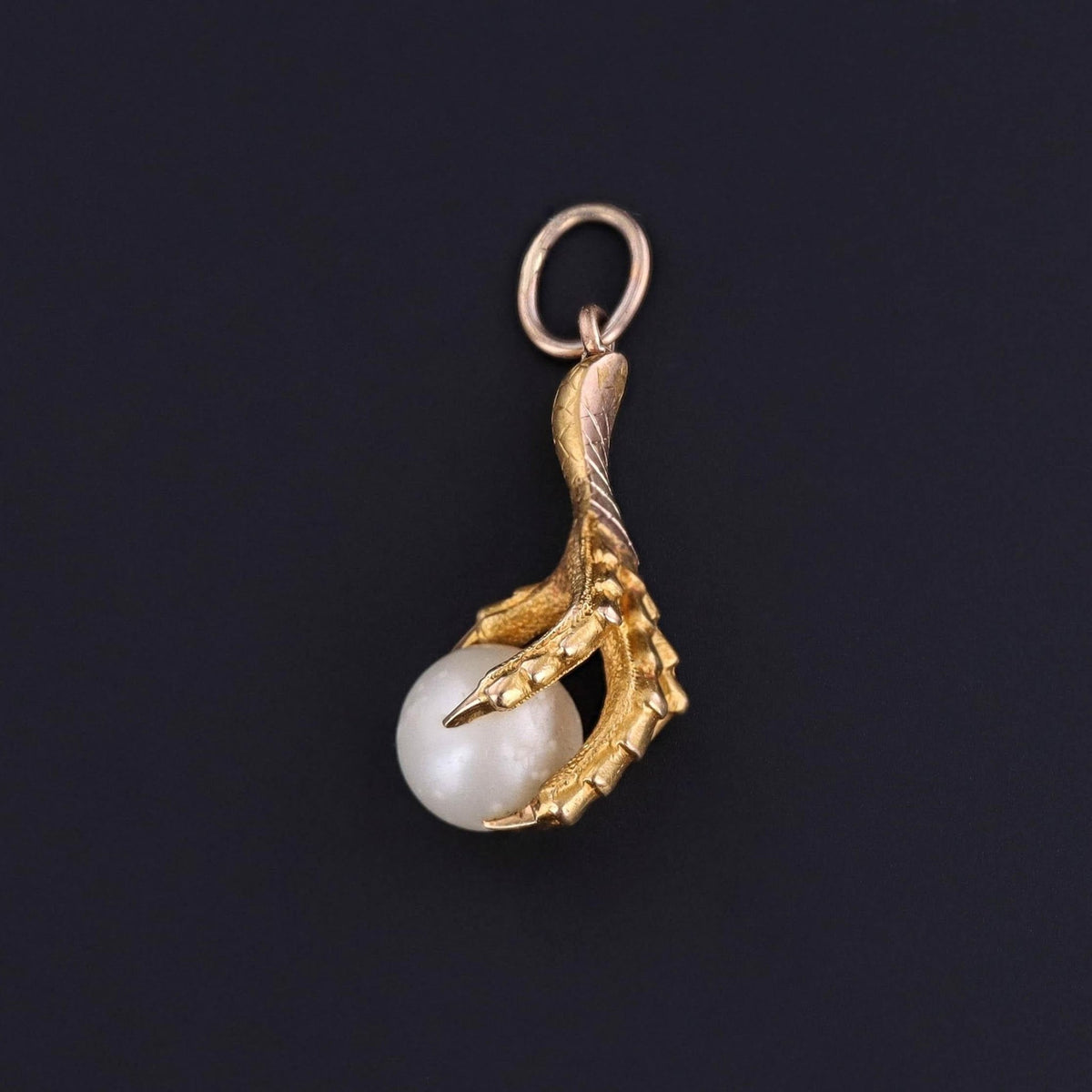 Antique Pearl Talon Charm - Trademark Antiques