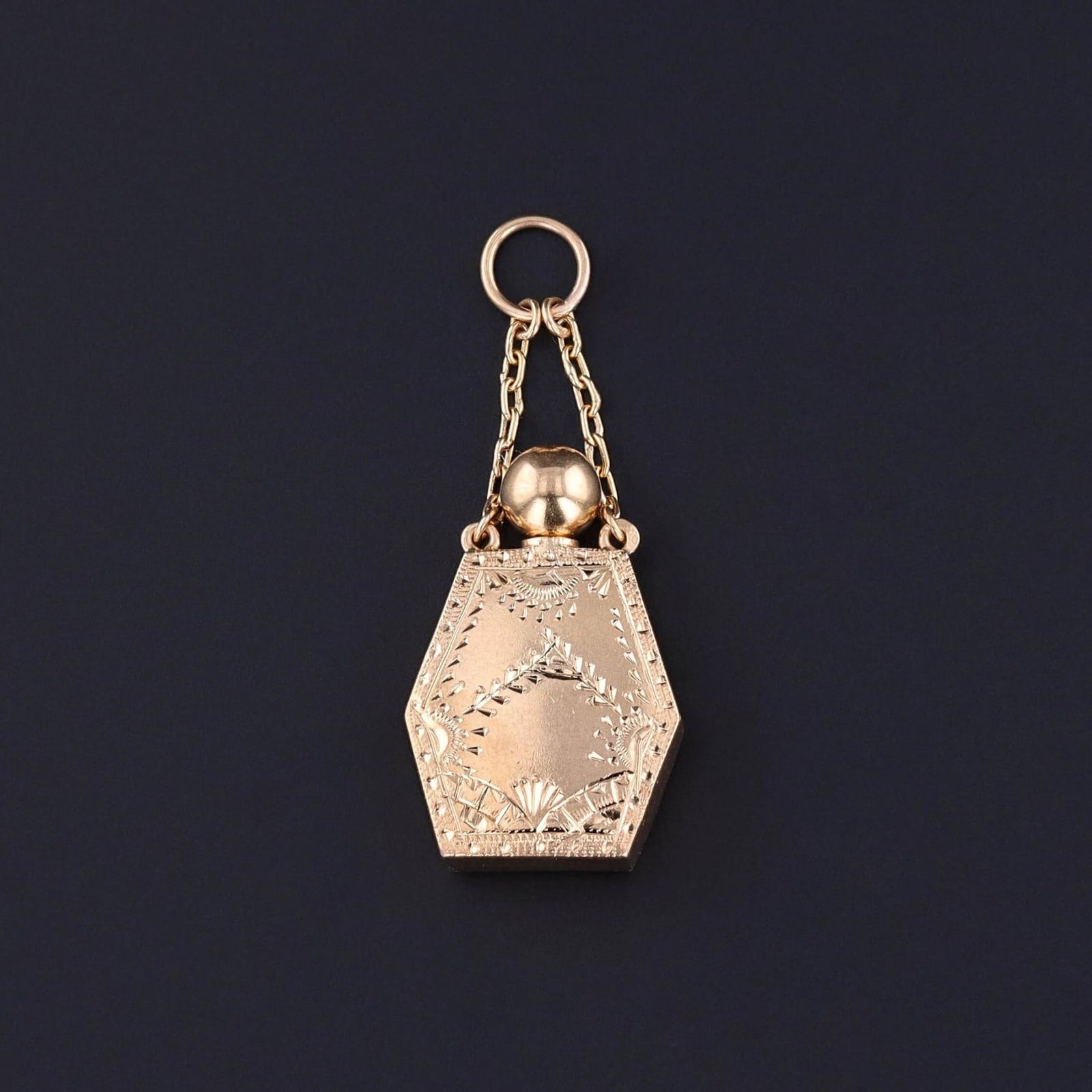 Antique Perfume Locket of 18k Gold - Trademark Antiques